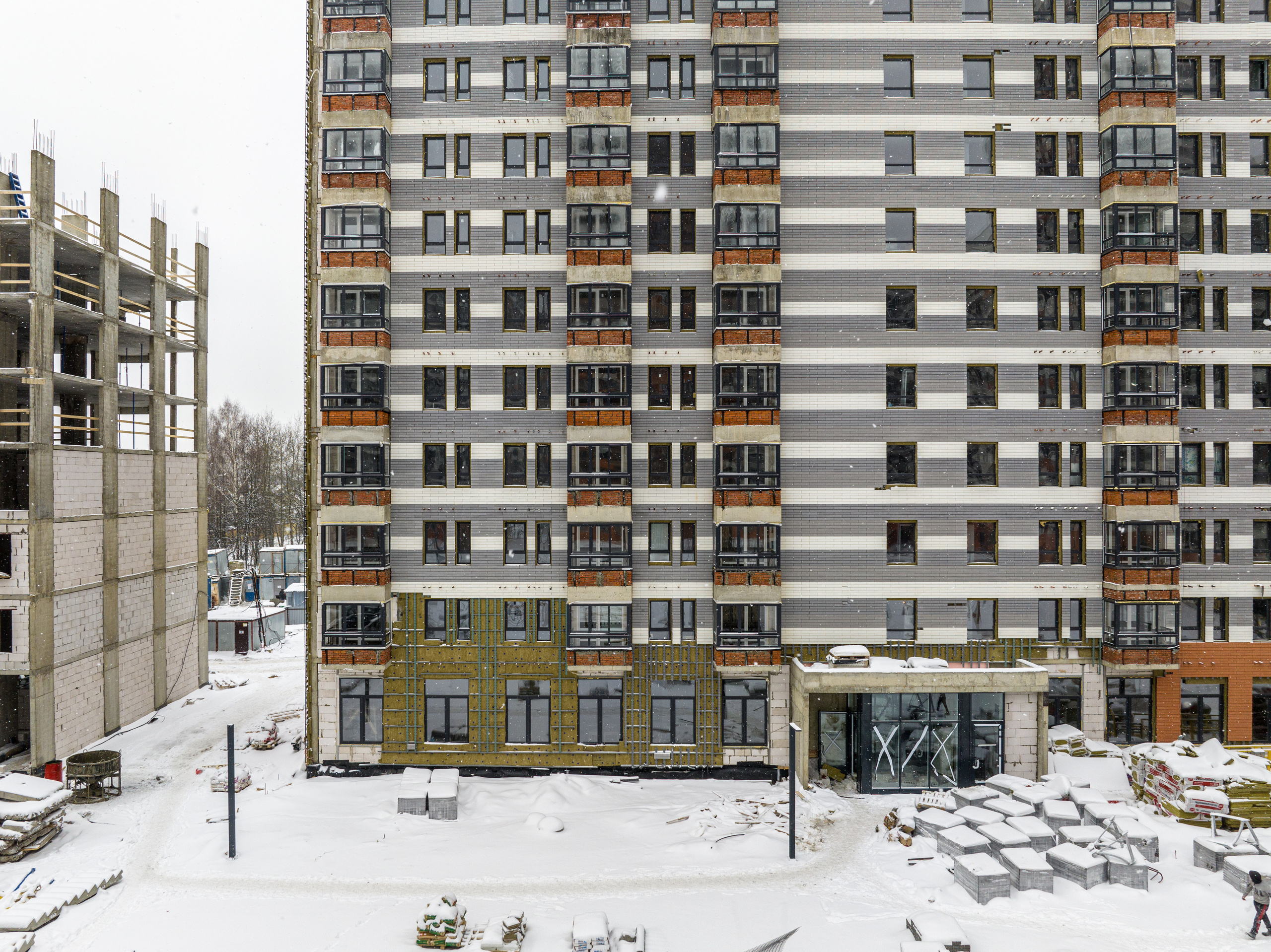 Обнинск. Ход строительства. Аэросъёмка в России