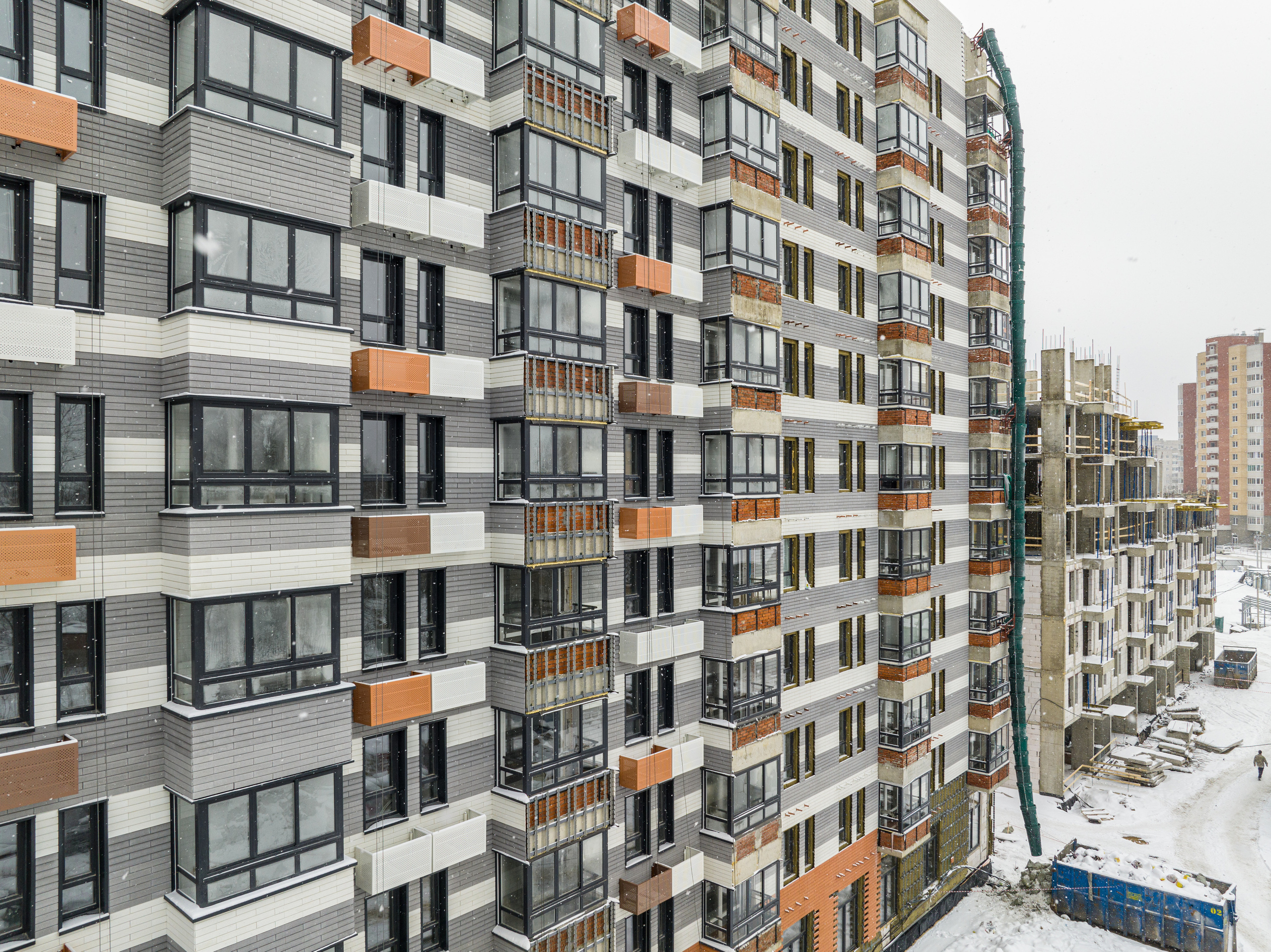 Обнинск. Ход строительства. Аэросъёмка в России