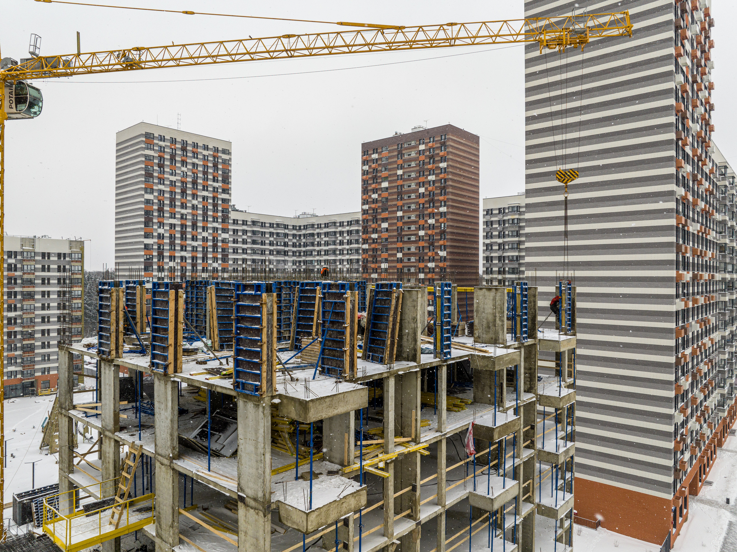 Обнинск. Ход строительства. Аэросъёмка в России