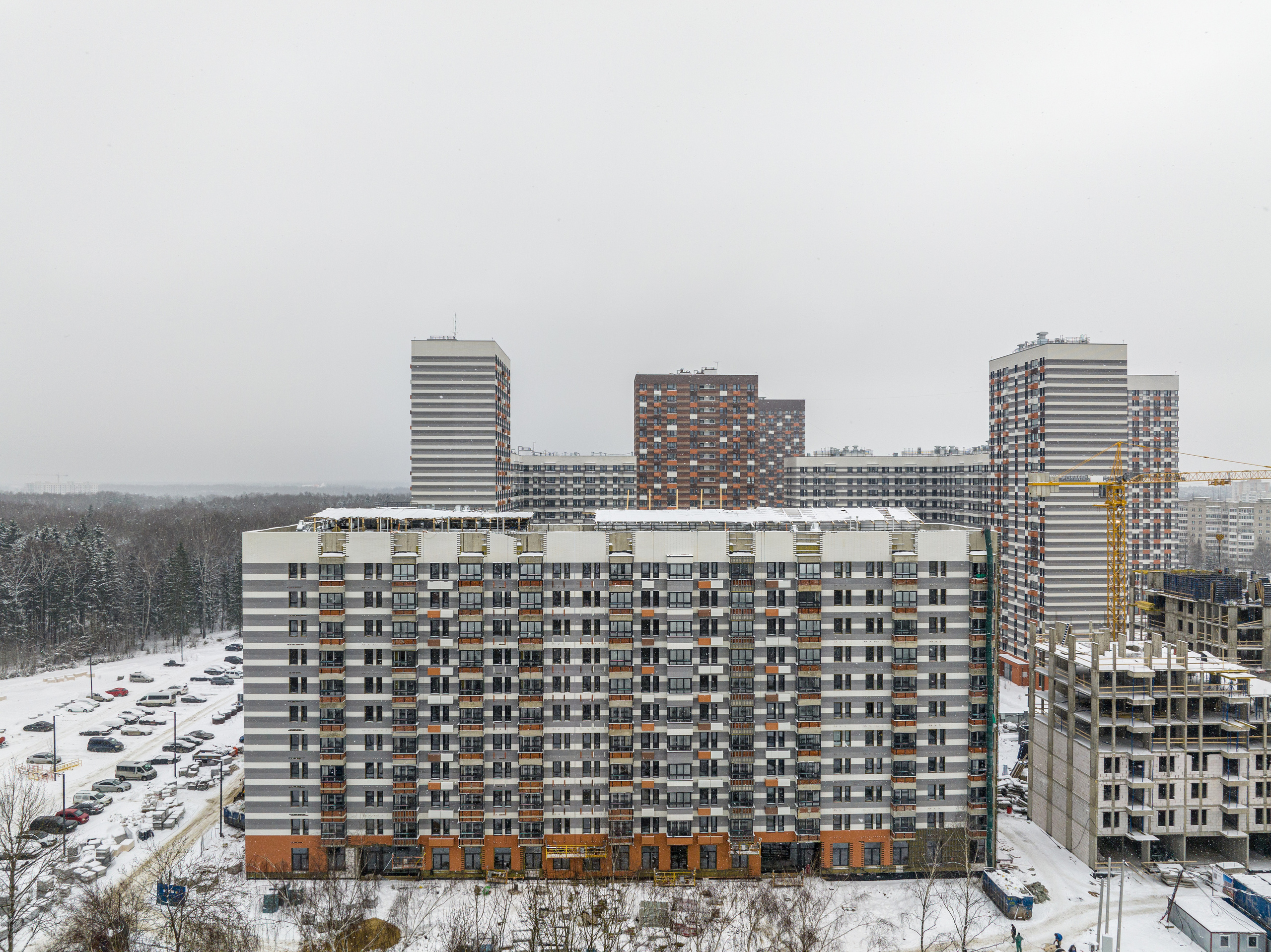 Обнинск. Ход строительства. Аэросъёмка в России