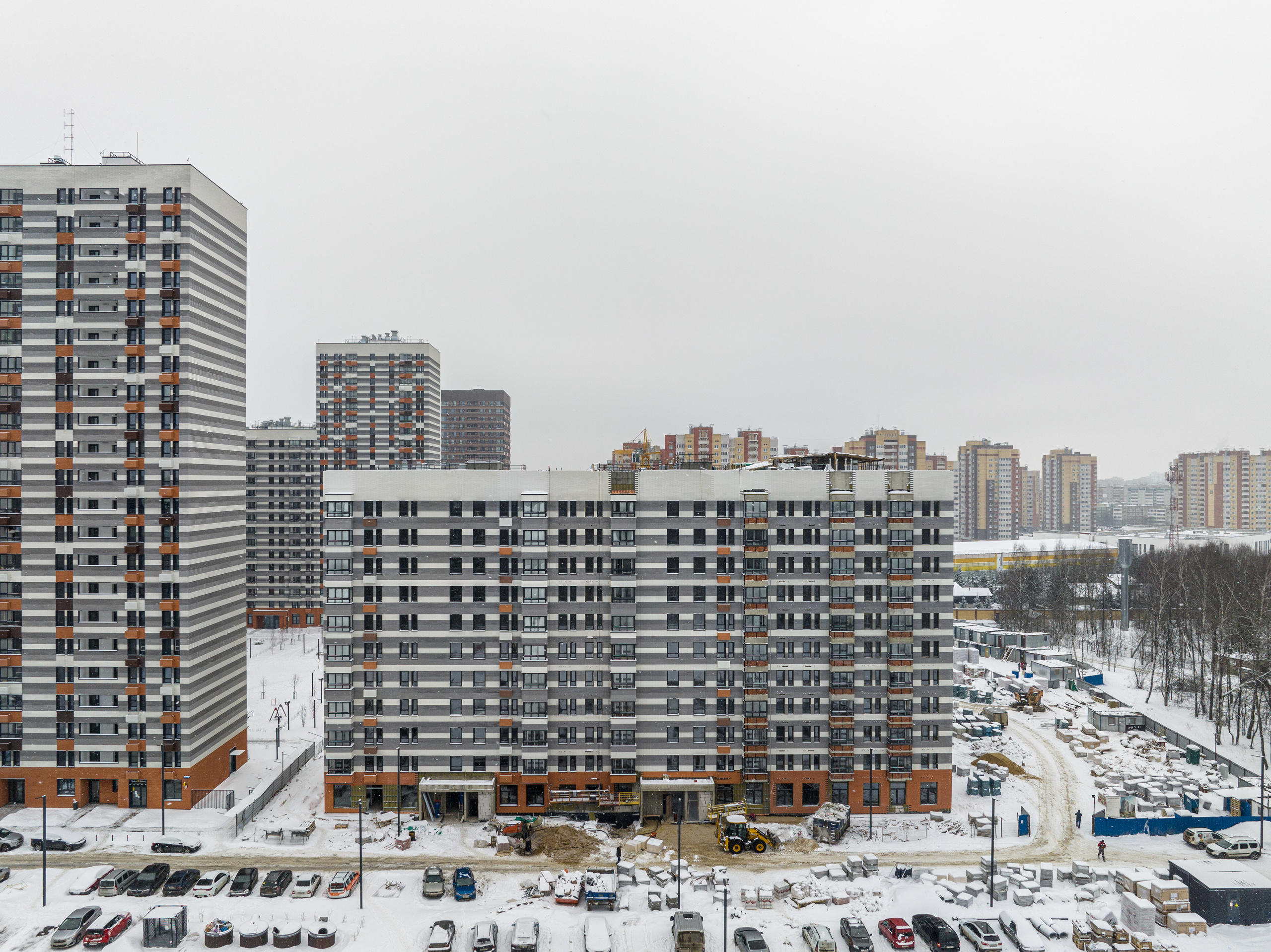 Обнинск. Ход строительства. Аэросъёмка в России