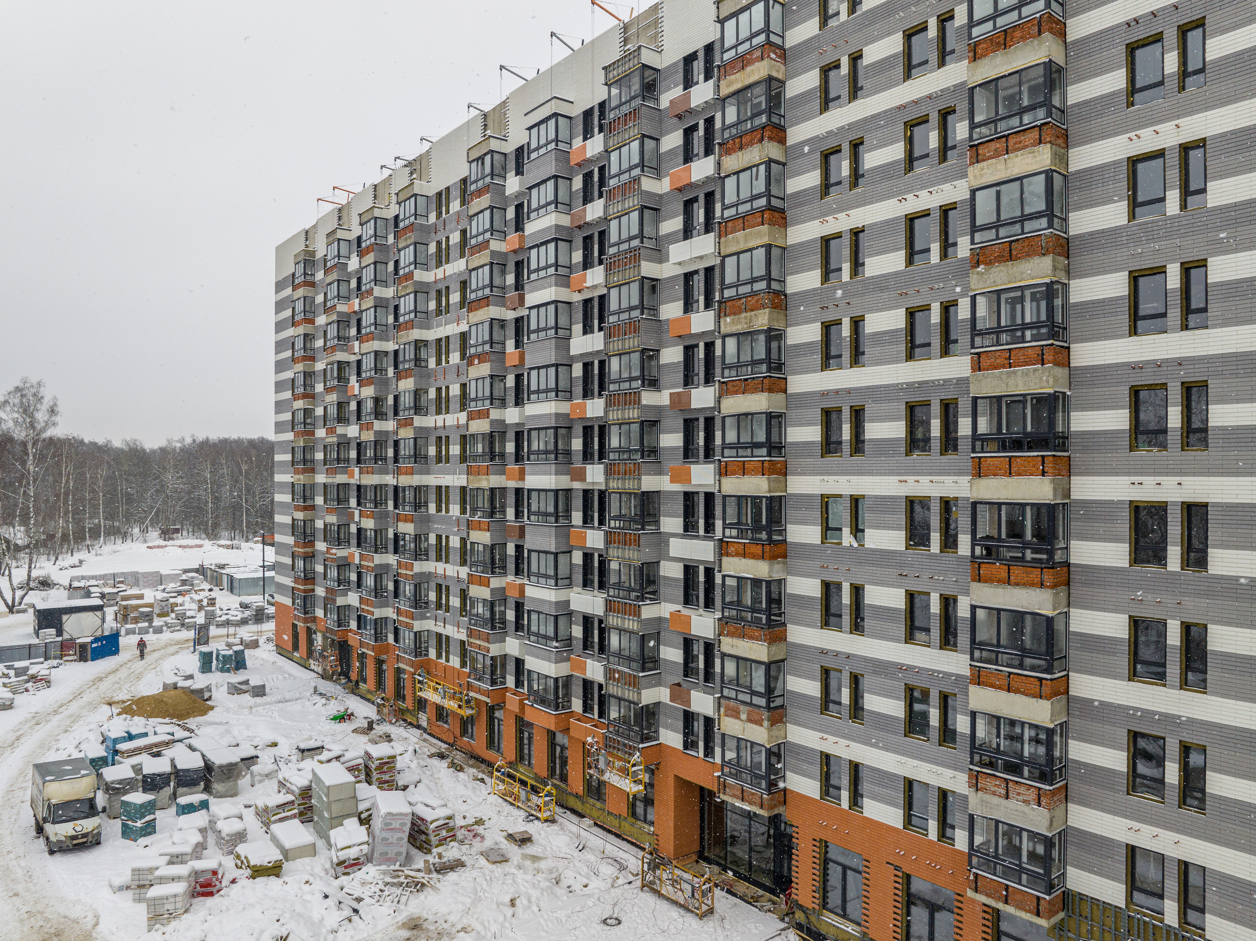 Обнинск. Ход строительства. Аэросъёмка в России