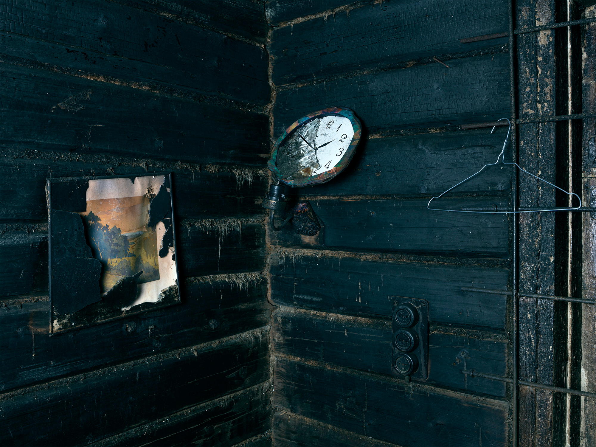 House burnt out because of the arson