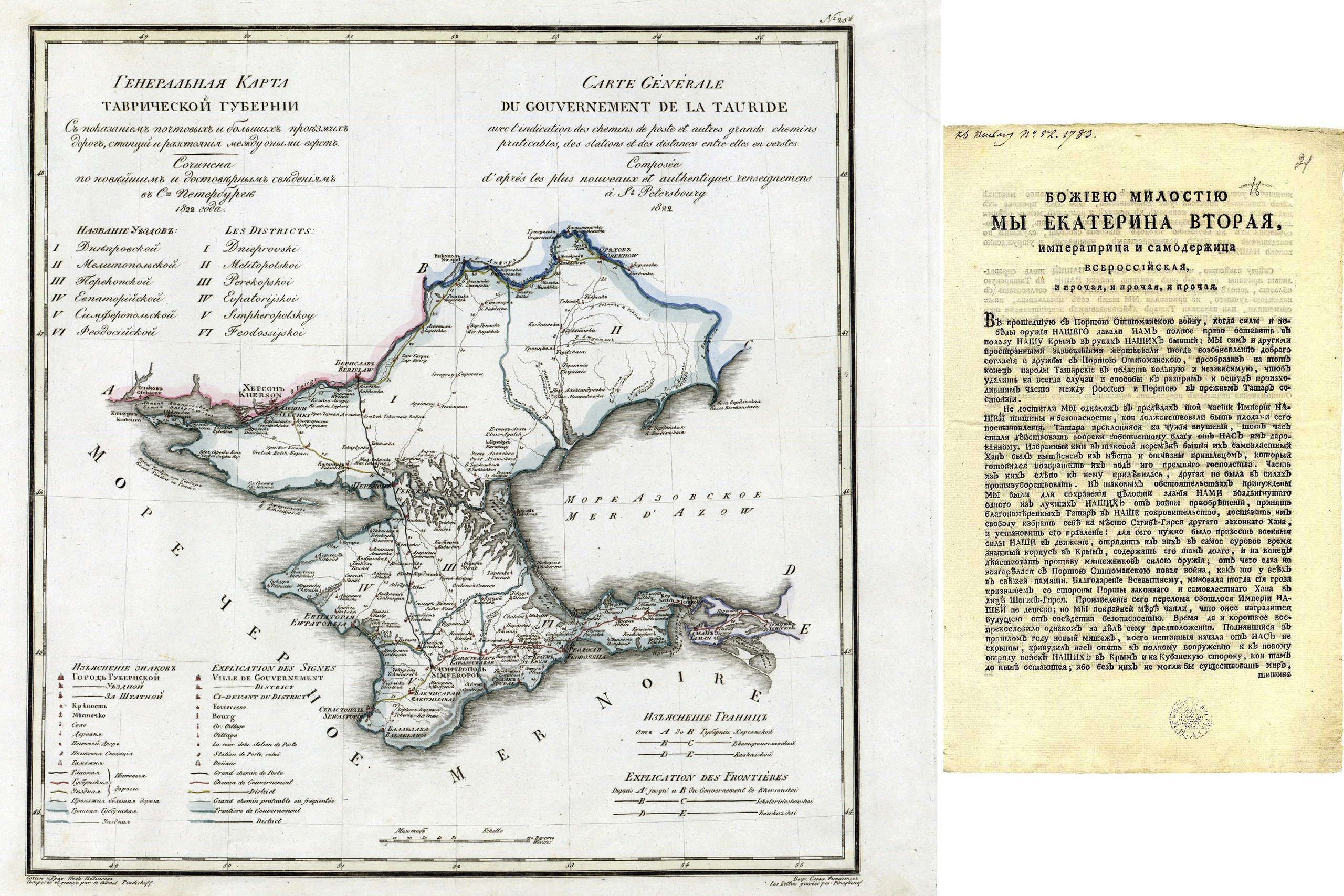 Decree of Catherine II (April 19, 1783) on the annexation of the Crimea to Russia