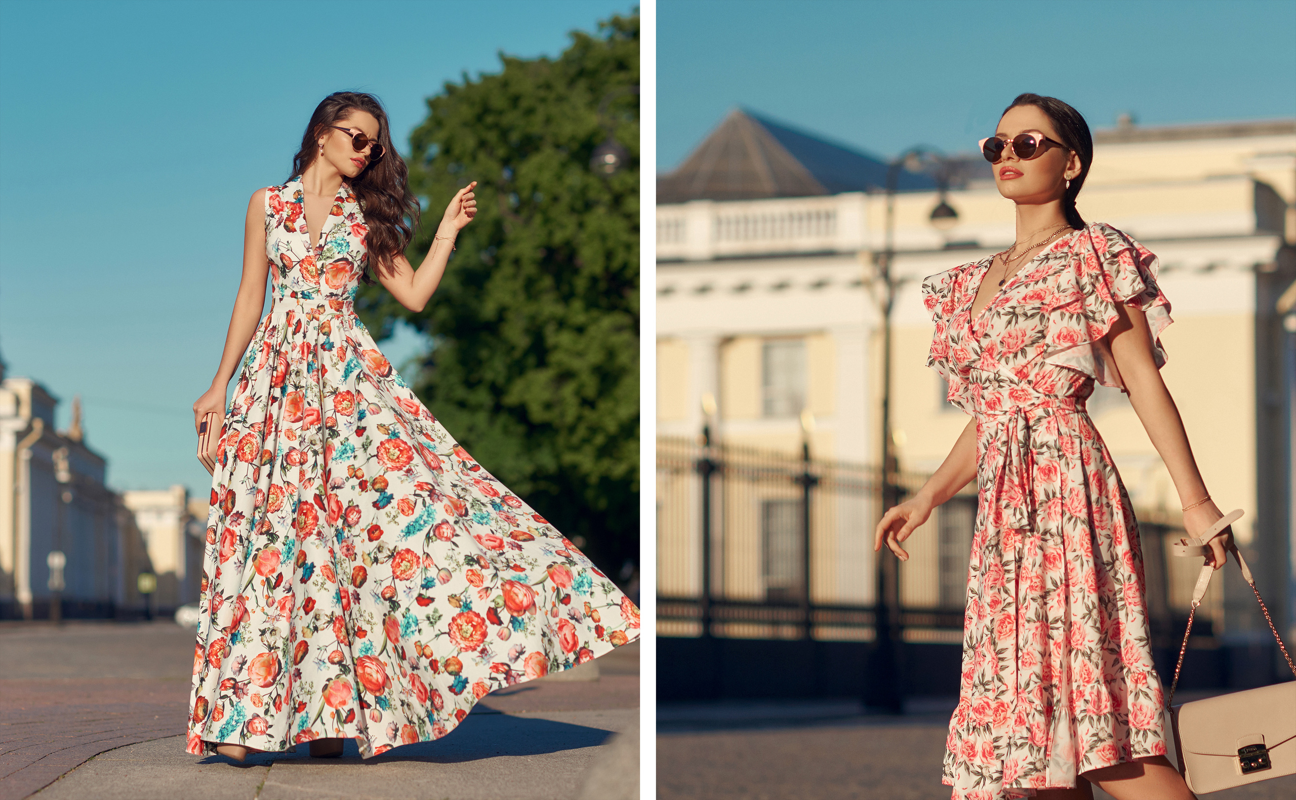 Фотосессия летних платьев в Санкт-Петербурге