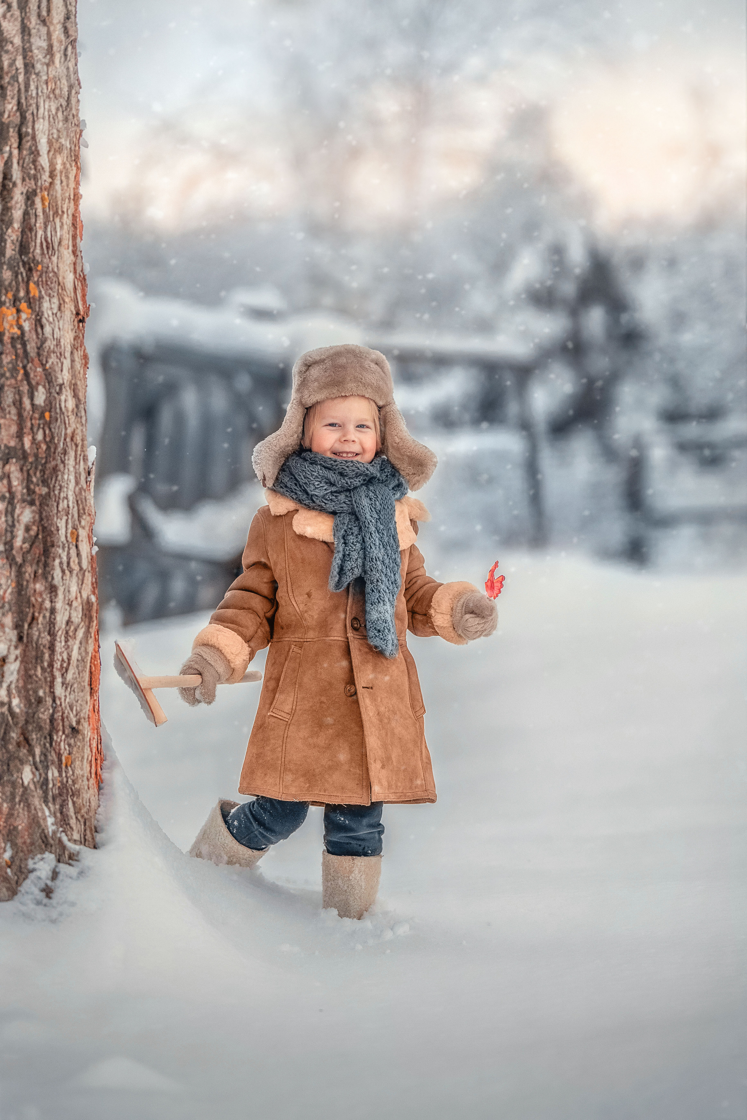 Веселый дворник. Елена Чернигина семейный и детский фотограф в Нижнем Новгороде и Бор