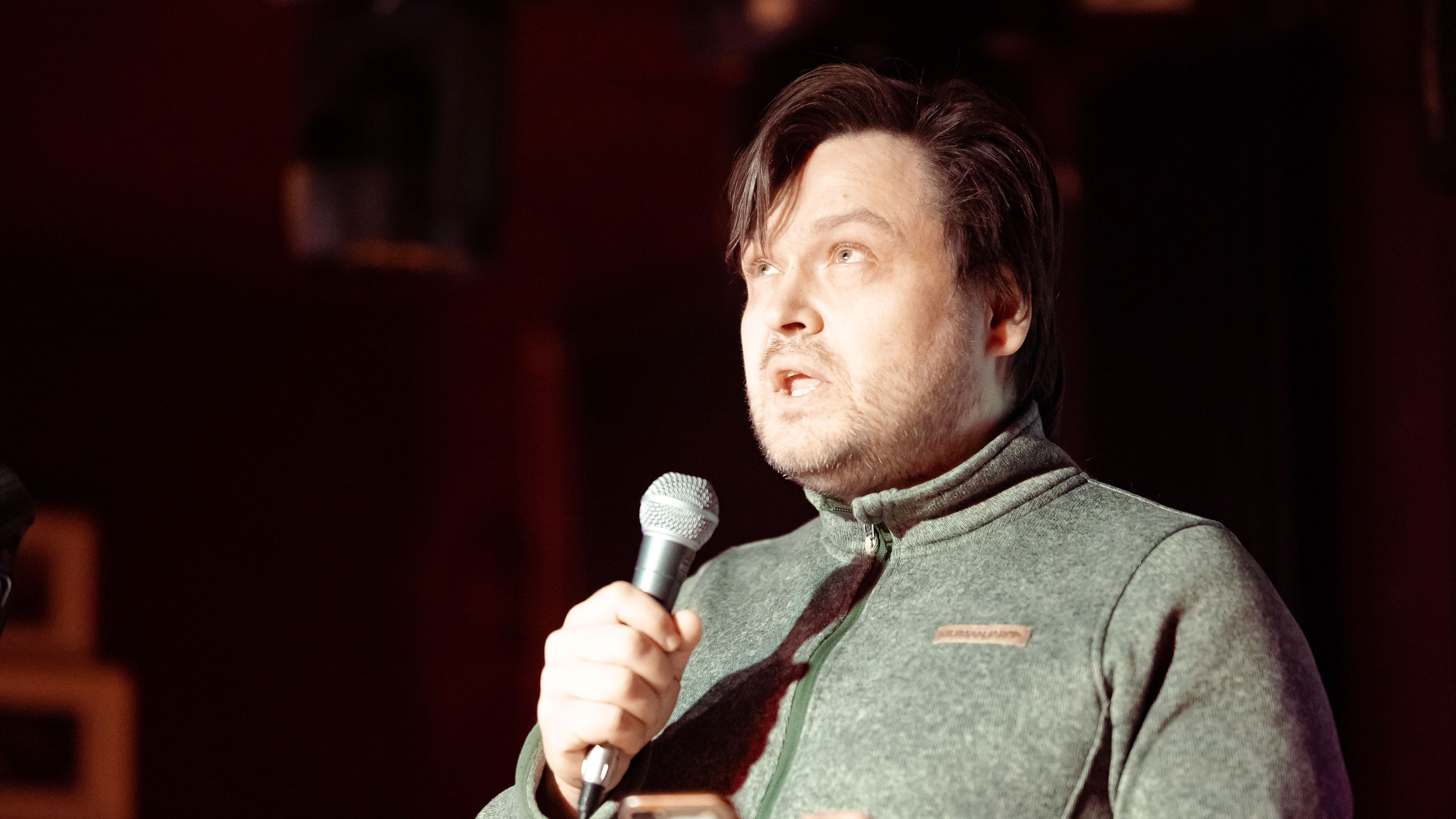 Репортажные фотографии творческого вечера Такие дела, Панда