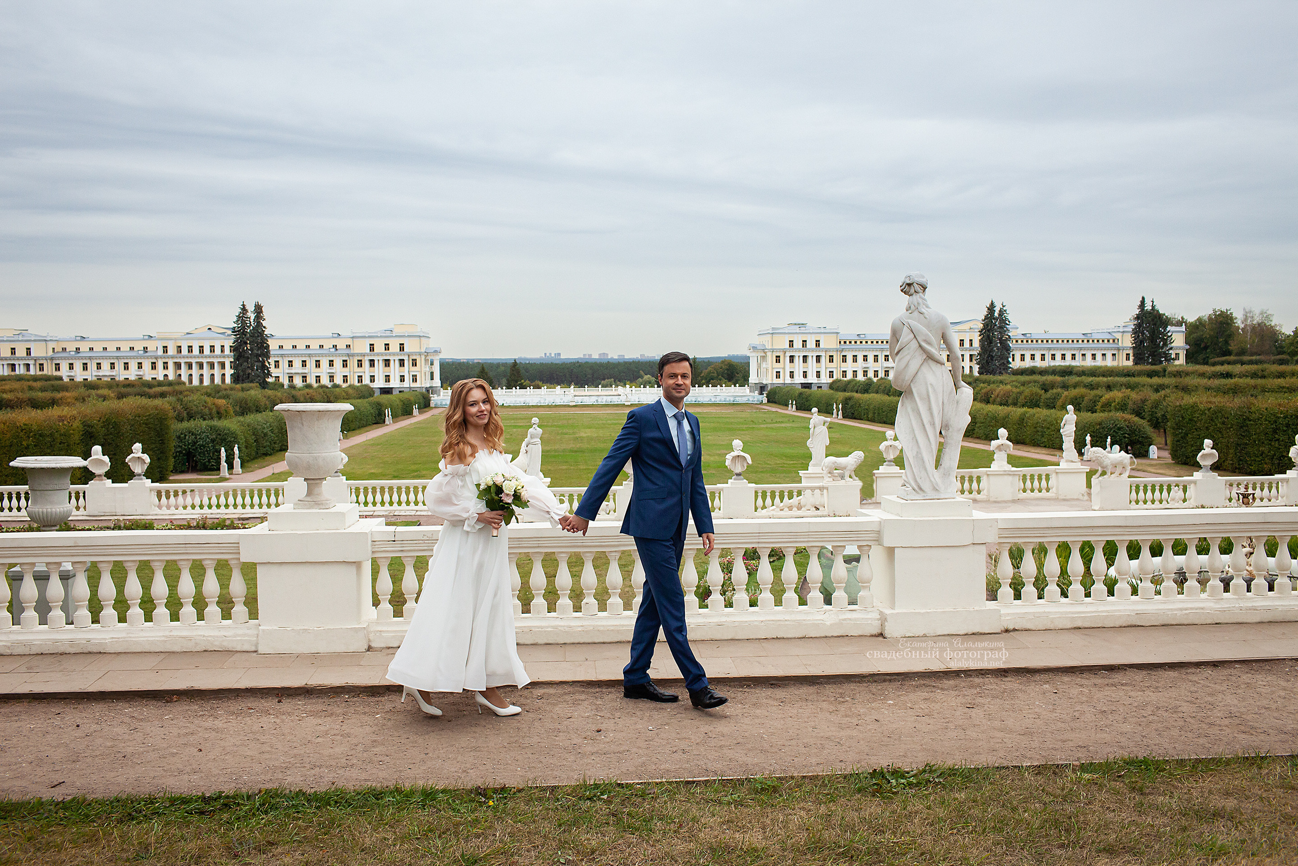 Свадебная фотосессия в Архангельском. Детский и семейный фотограф в Москве СВАО Екатерина Алалыкина