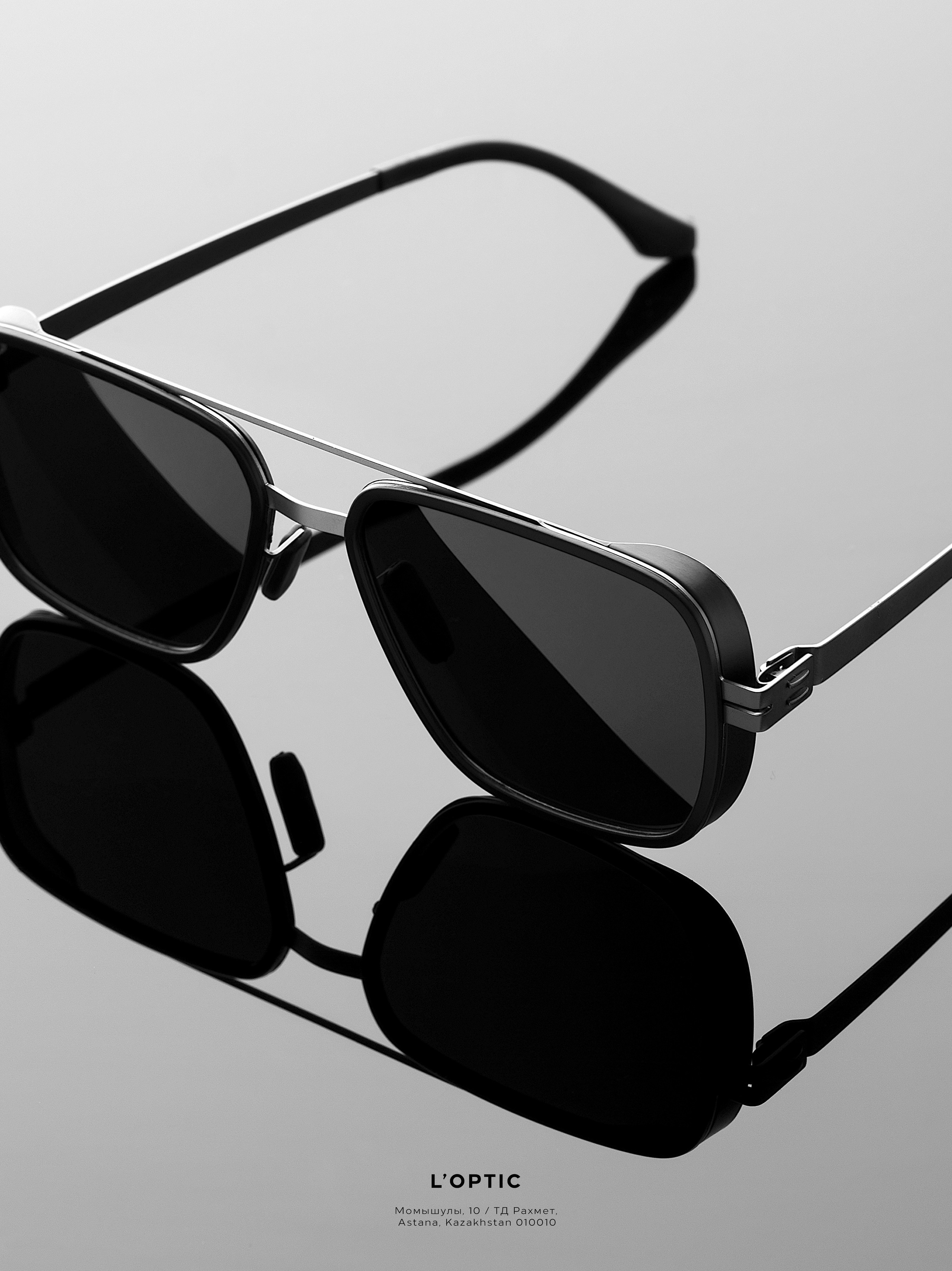 мужские очки L’OPTIC каталожная съёмка фото для сайта фотосъёмка в Алматы фотограф Ринат Каримов Казахстан