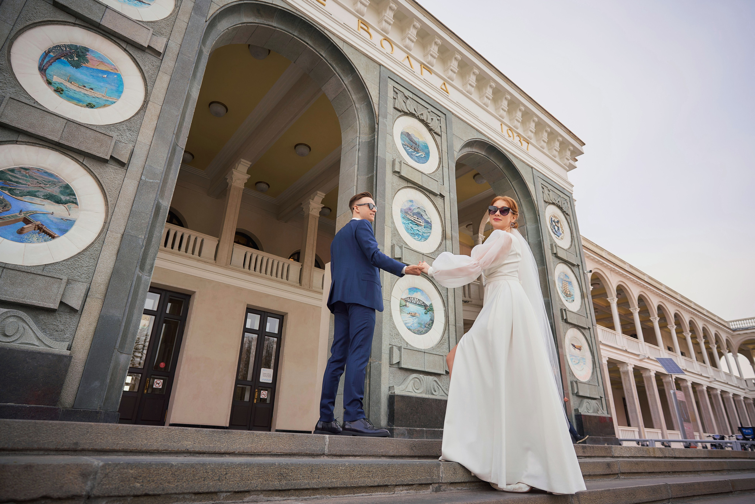 Свадебная Фотосессия в Савёловском ЗАГС и парке Речного Вокзала Москвы