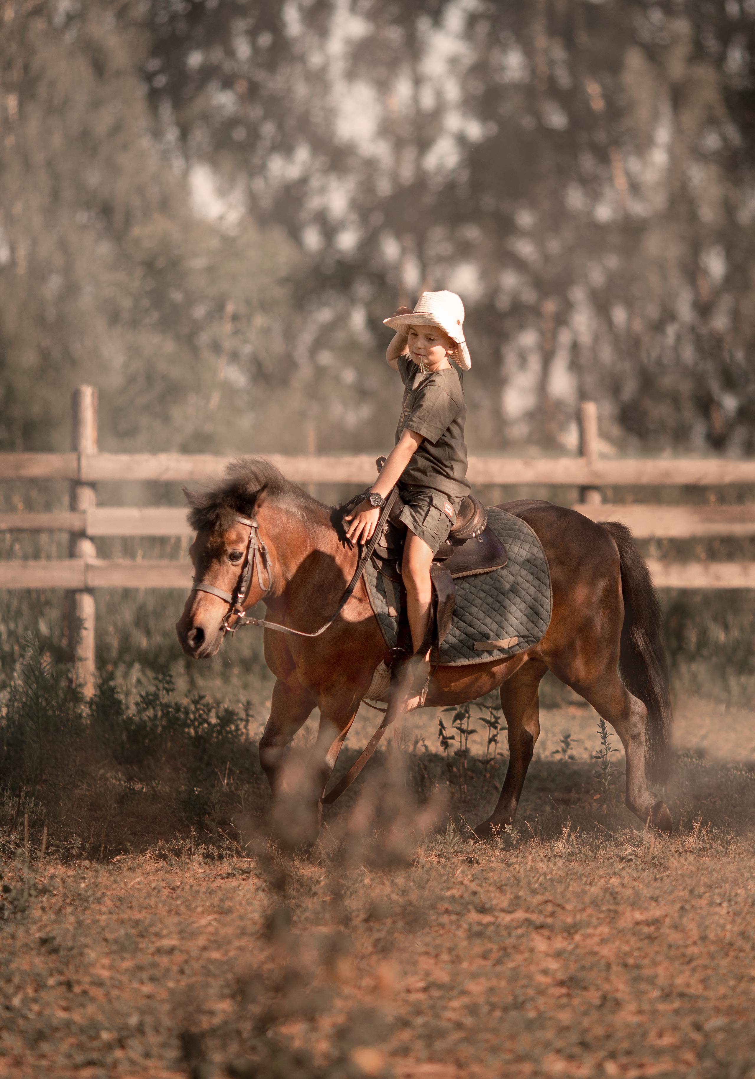 Макар и Боня. Фотосессия с лошадьми в Нижнем Новгороде