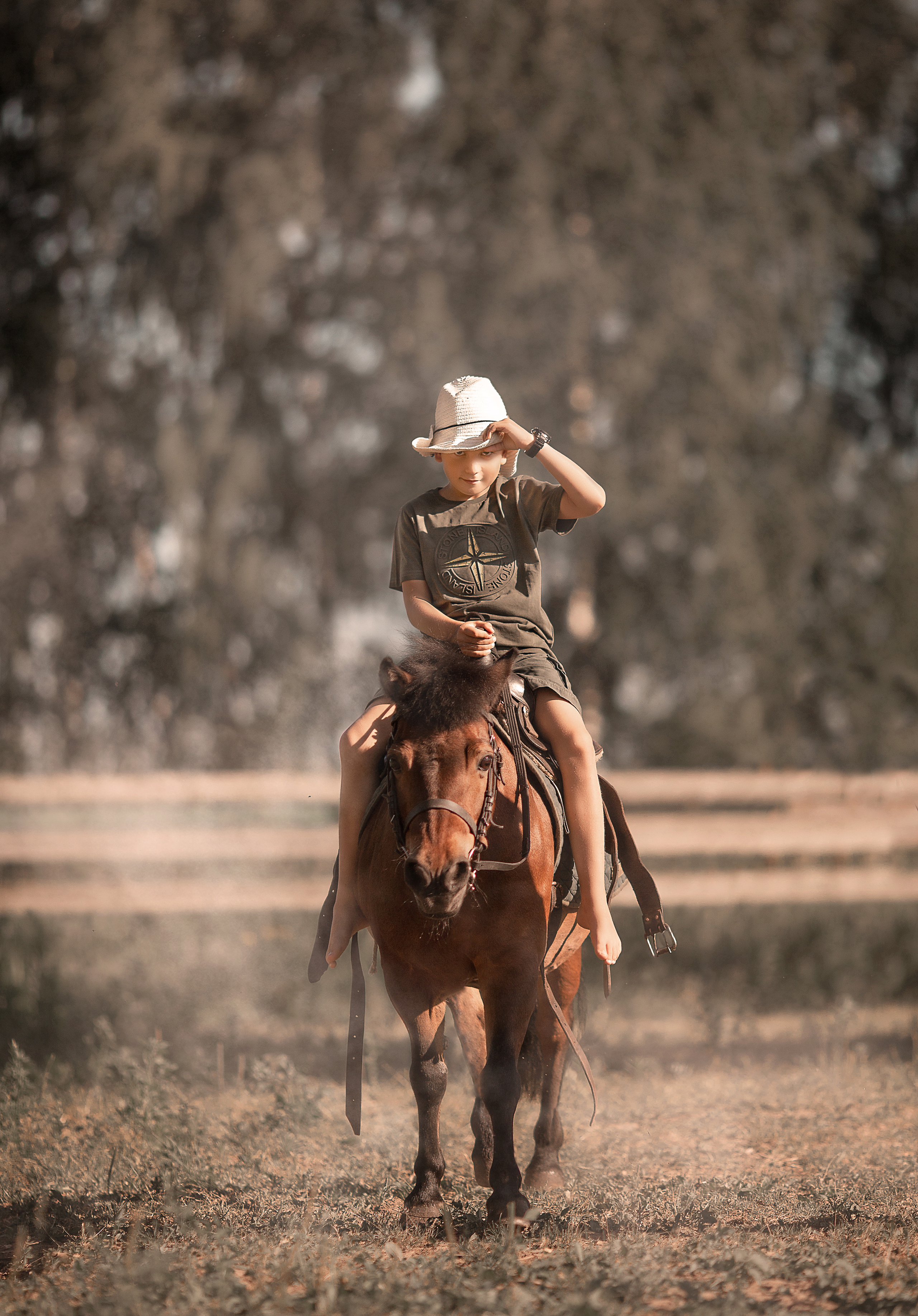 Макар и Боня. Фотосессия с лошадьми в Нижнем Новгороде