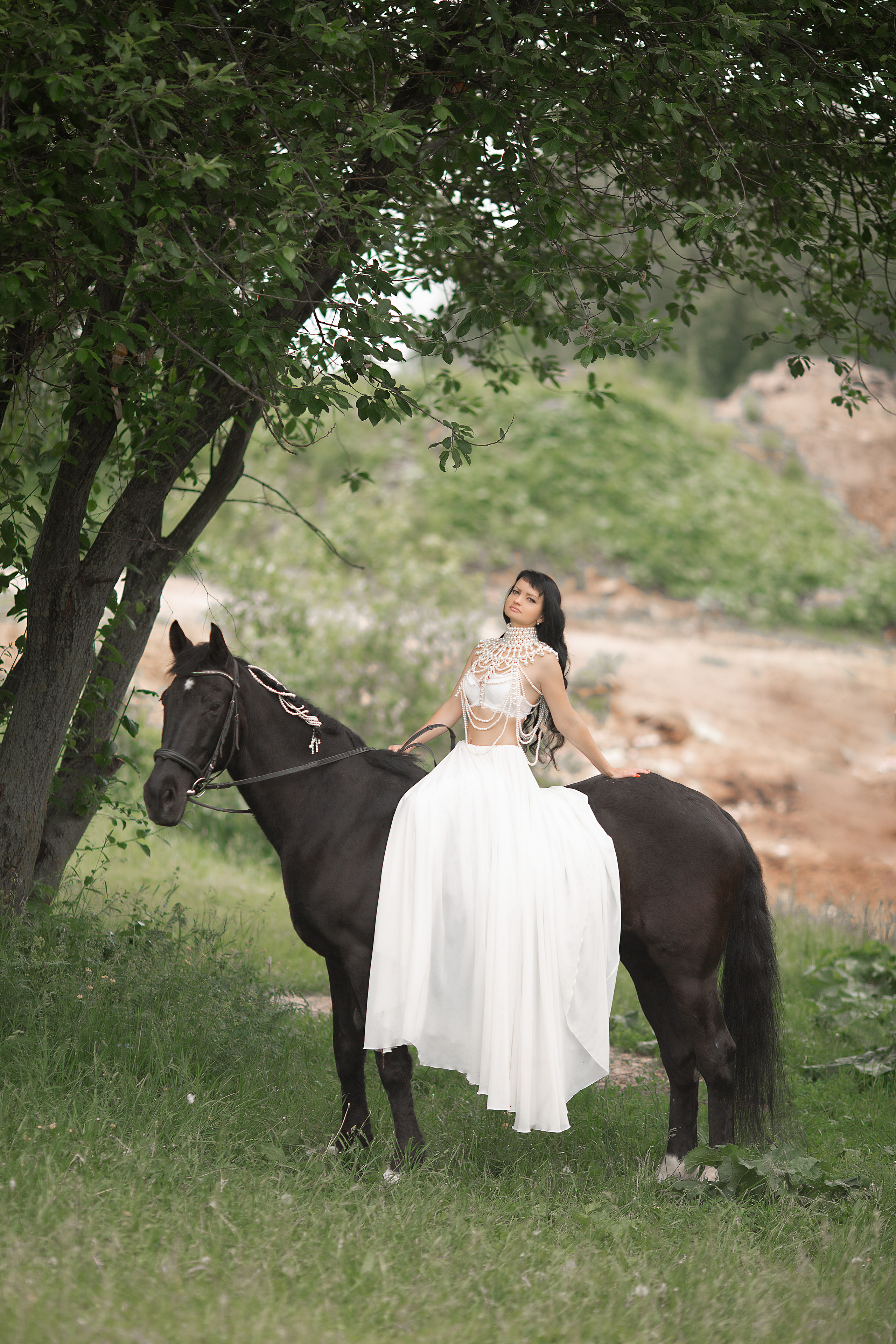 Диана и Жасмин 22.06.22. Фотосессия с лошадьми в Нижнем Новгороде