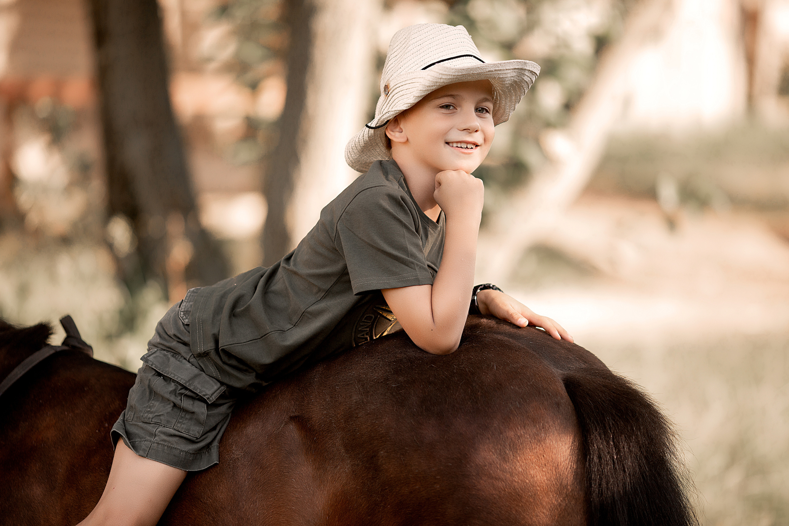 Макар и Боня. Фотосессия с лошадьми в Нижнем Новгороде
