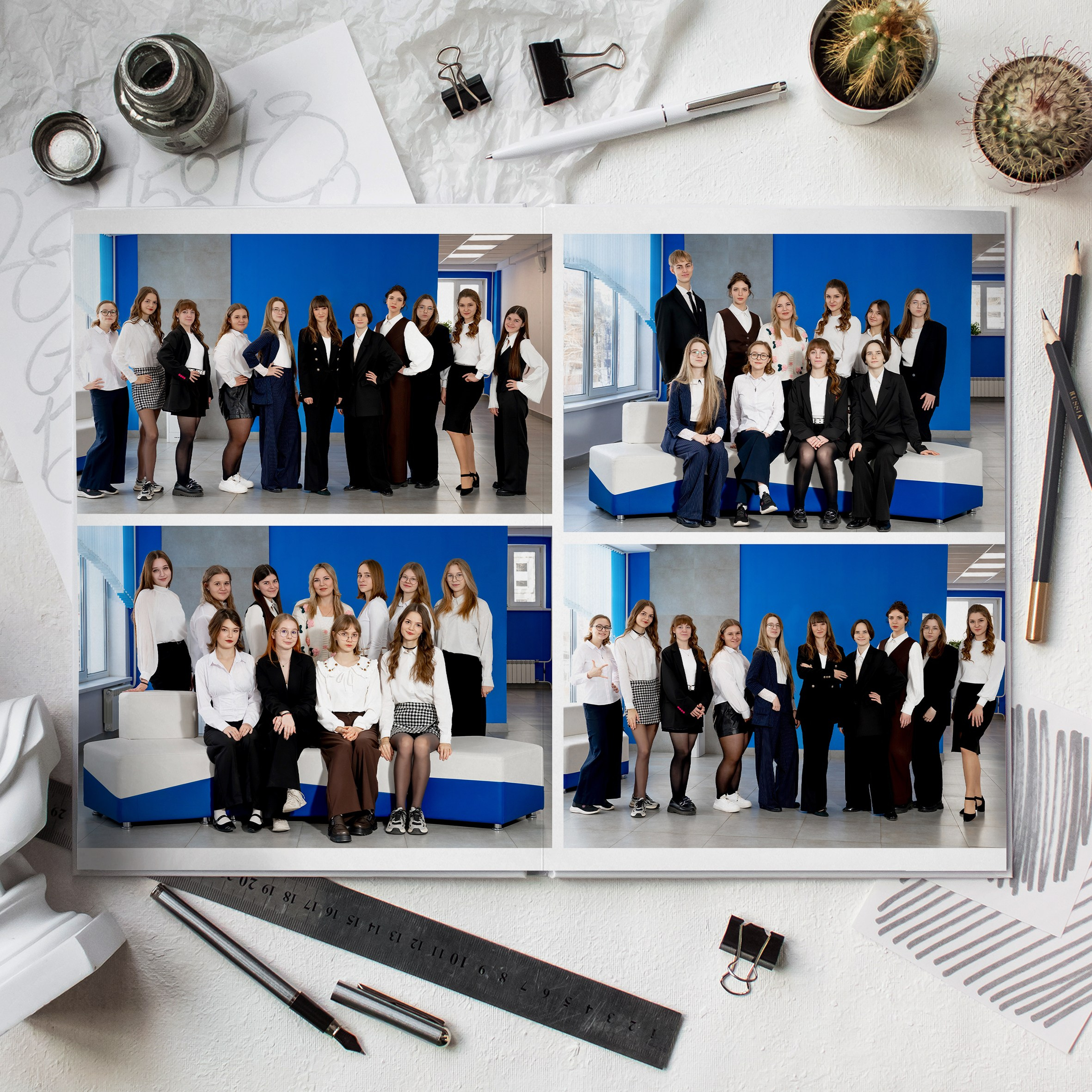 Выпускной альбом с 9 класса Школьная выпускная фотокнига