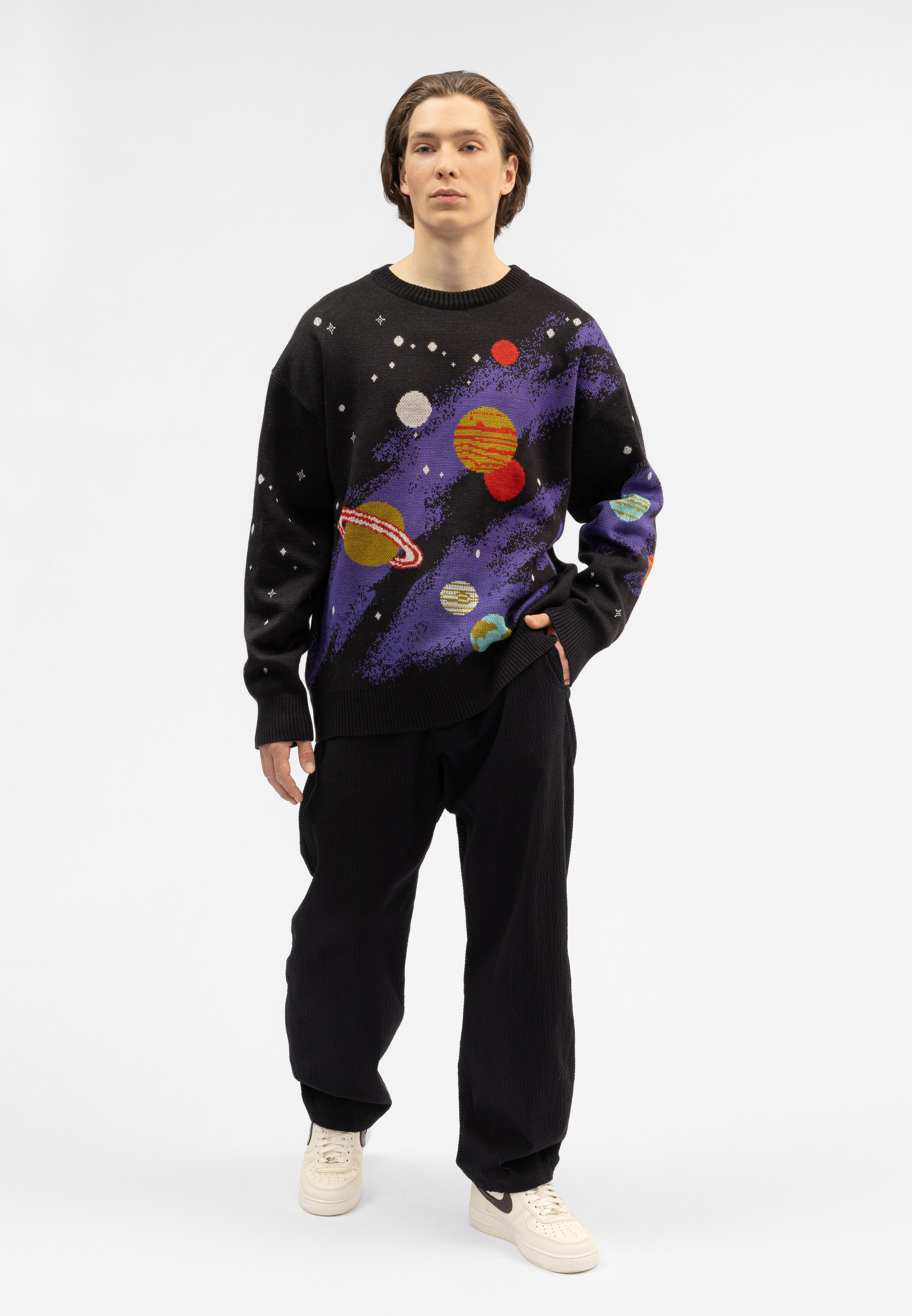 Фотосъёмка свитеров «Behind the scenes» — каталог для Lamoda в СПб