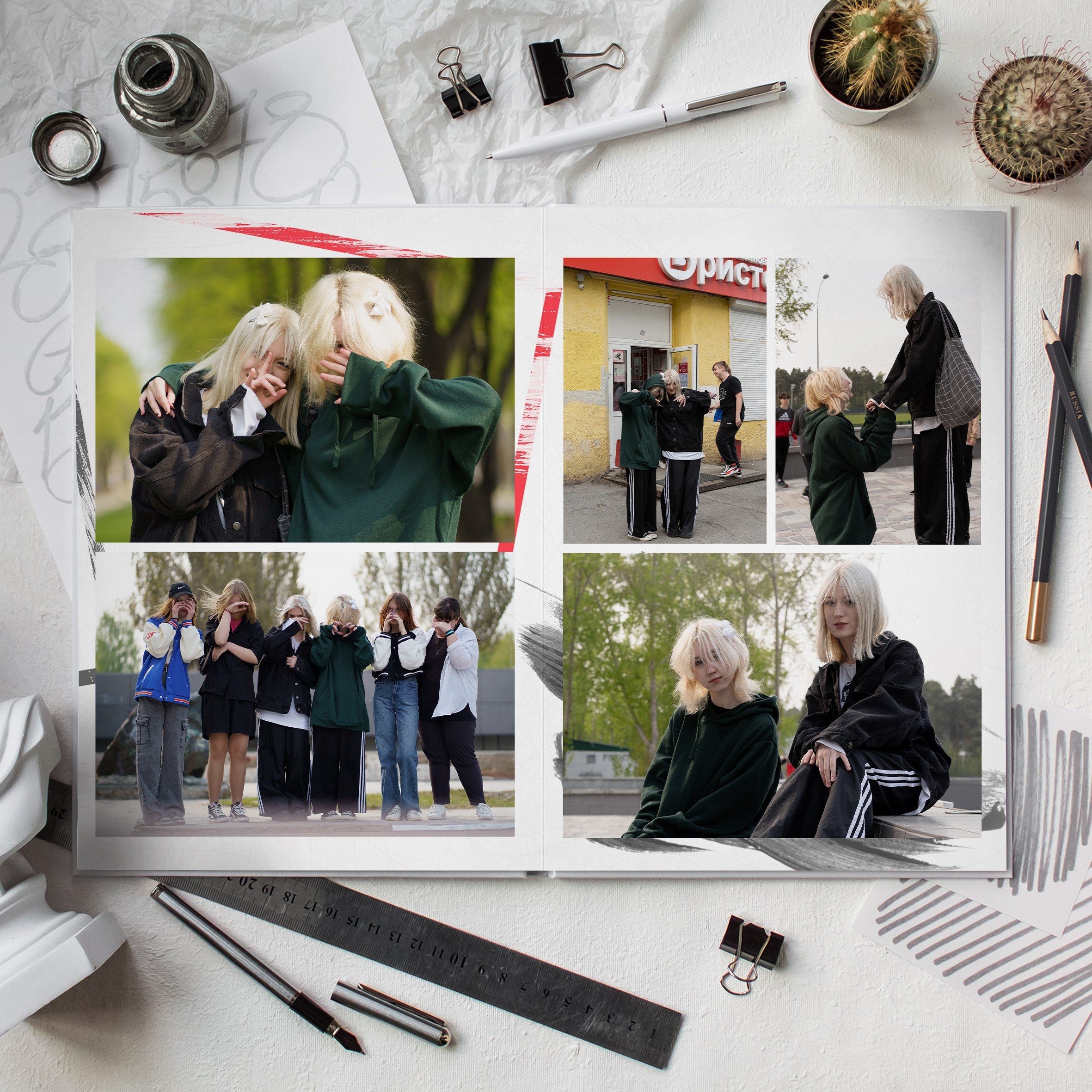 Отдельно погуляли с ребятами в парке