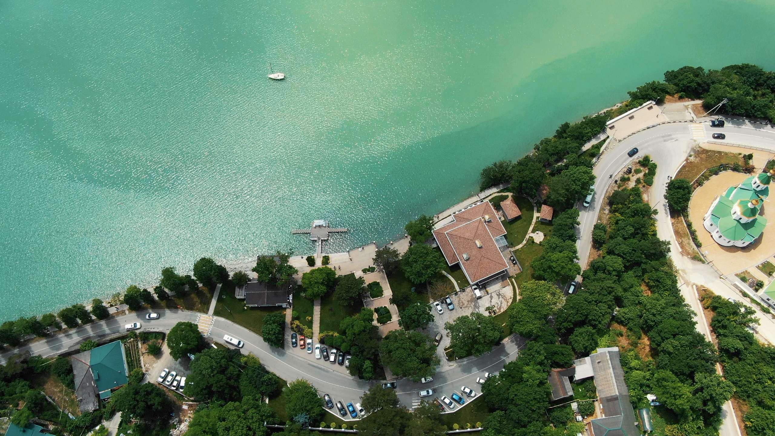 Аэросъёмка в Абрау - Дюрсо.