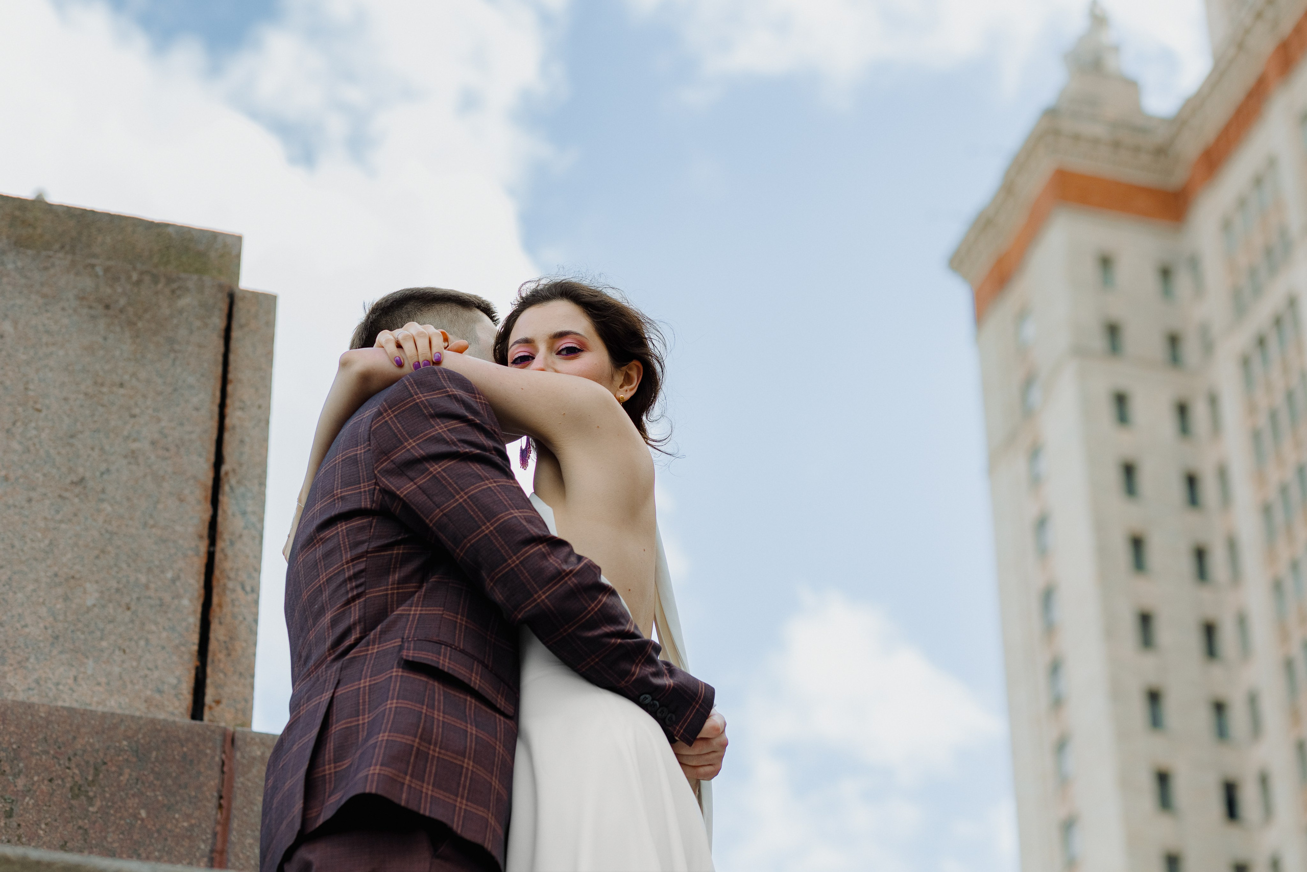 Свадебная фотосъёмка. Грибоедовский ЗАГС, МГУ. Портретный и семейный фотограф в Москве Мария Рослякова