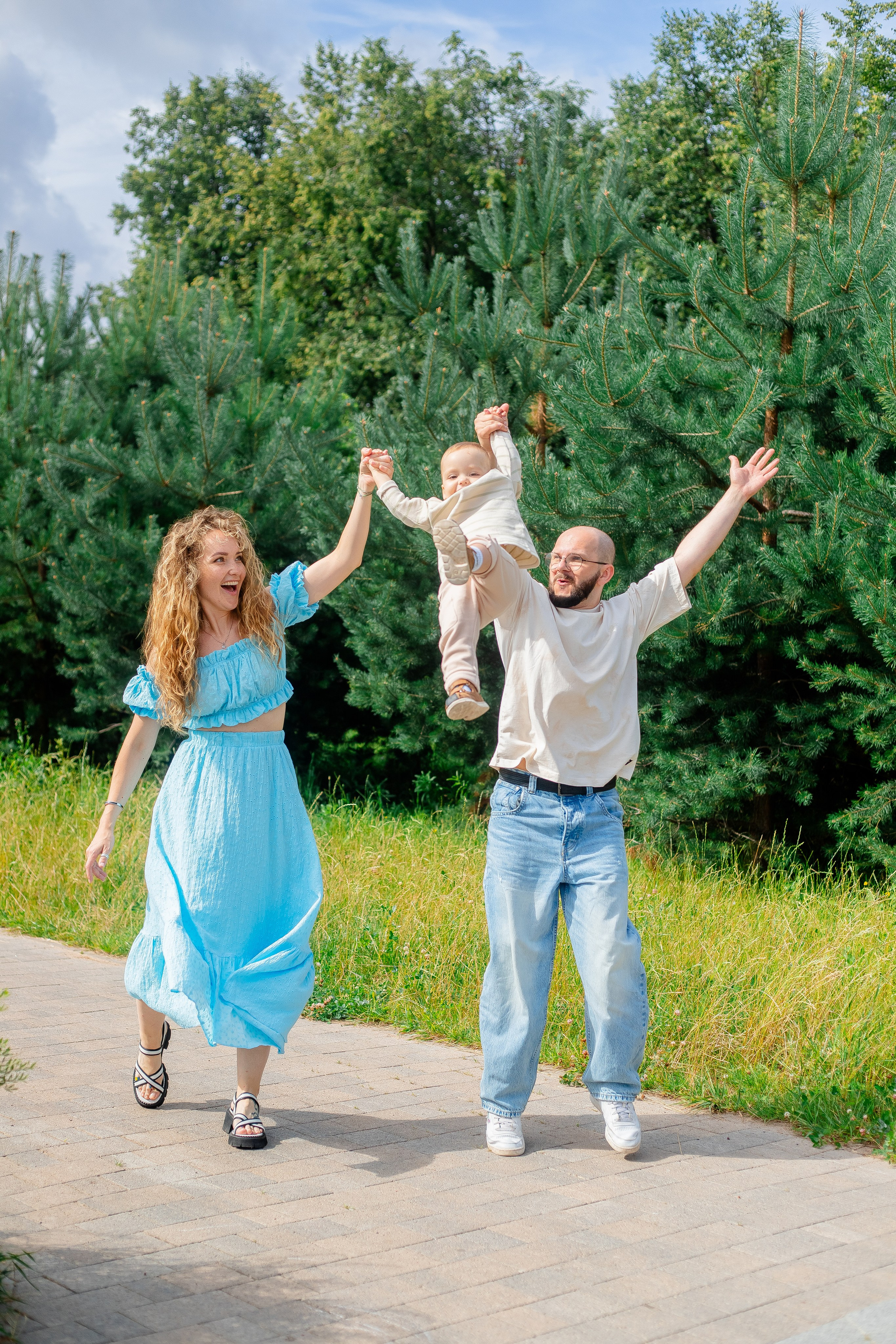 Семейная фотосессия с Любашинском саду. Фотограф в Санкт-Петербурге, Анна Скворцова