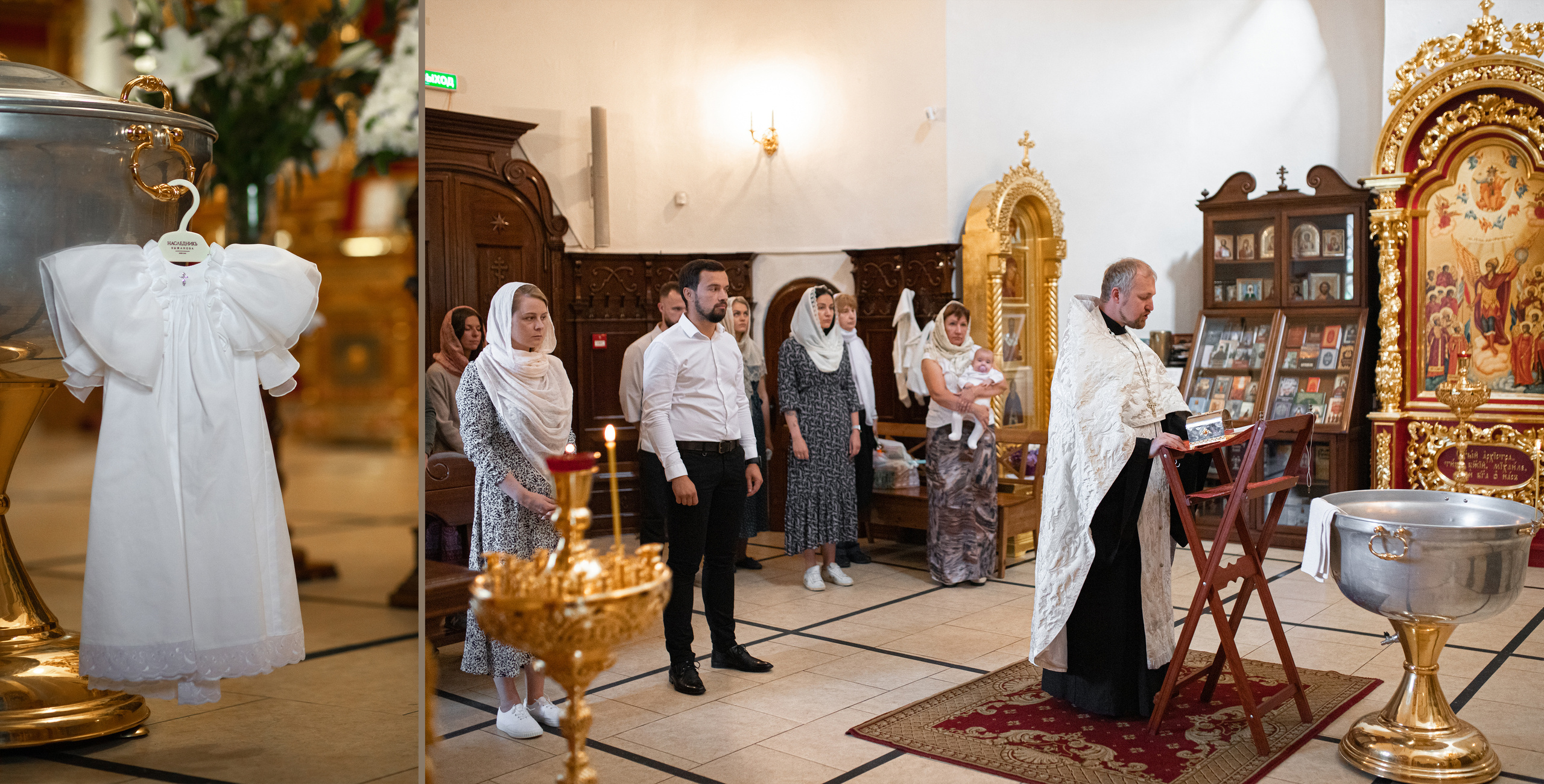 Фотокнига Крещение Александры. Детский и семейный фотограф в Москве Вера Орлова