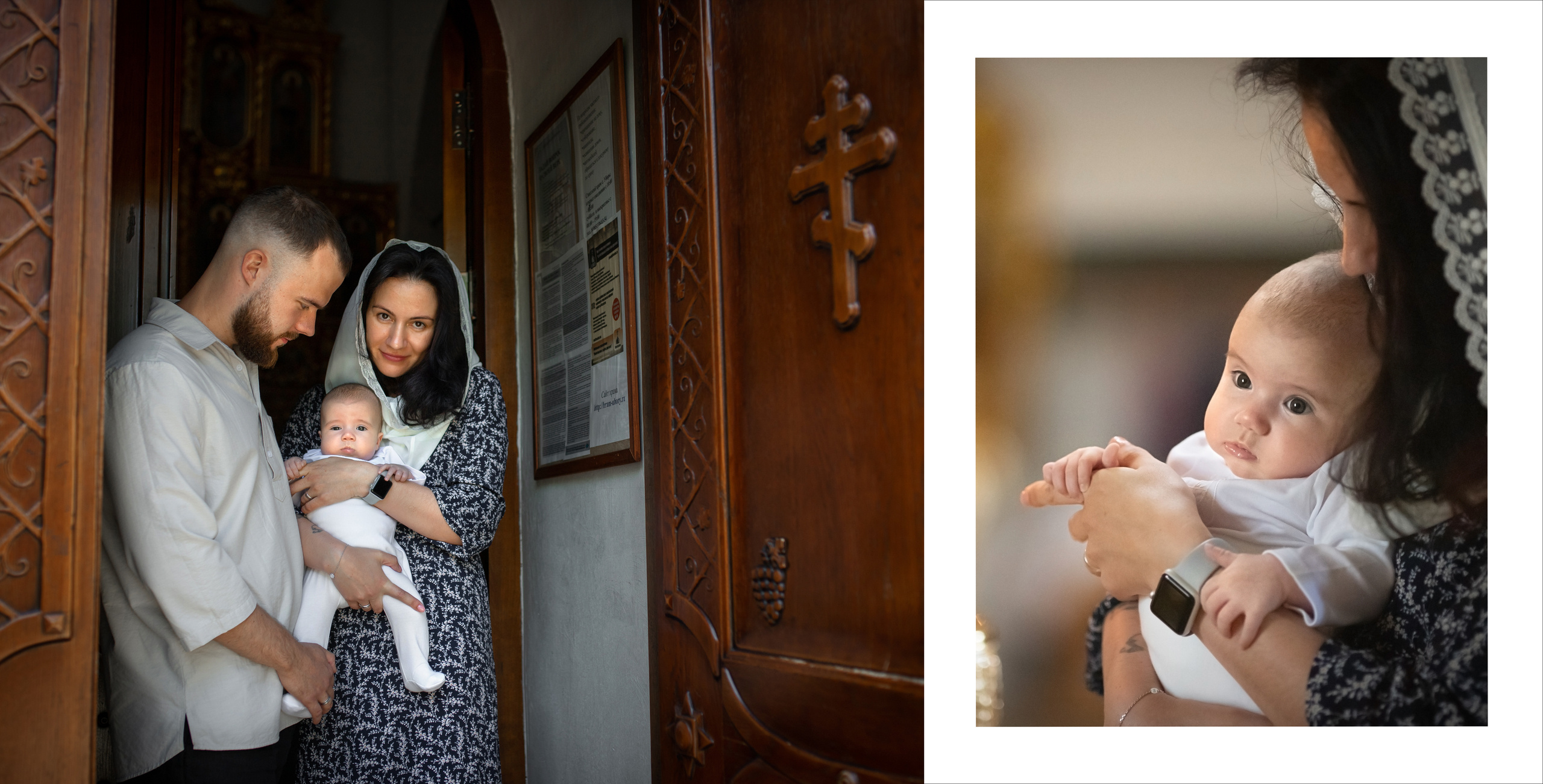 Фотокнига Крещение Александры. Детский и семейный фотограф в Москве Вера Орлова