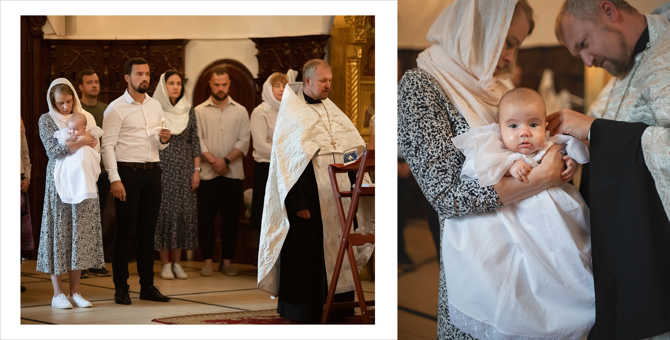 Фотокнига Крещение Александры. Детский и семейный фотограф в Москве Вера Орлова