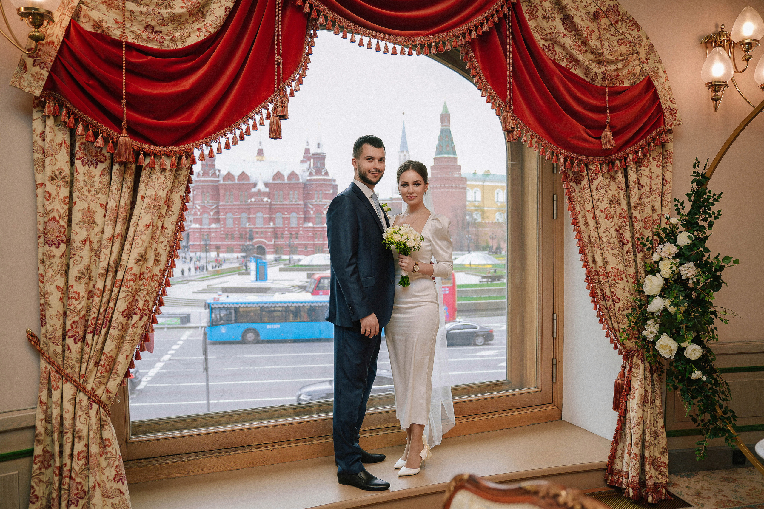 Свадебная фотосессия в гостинице Националь