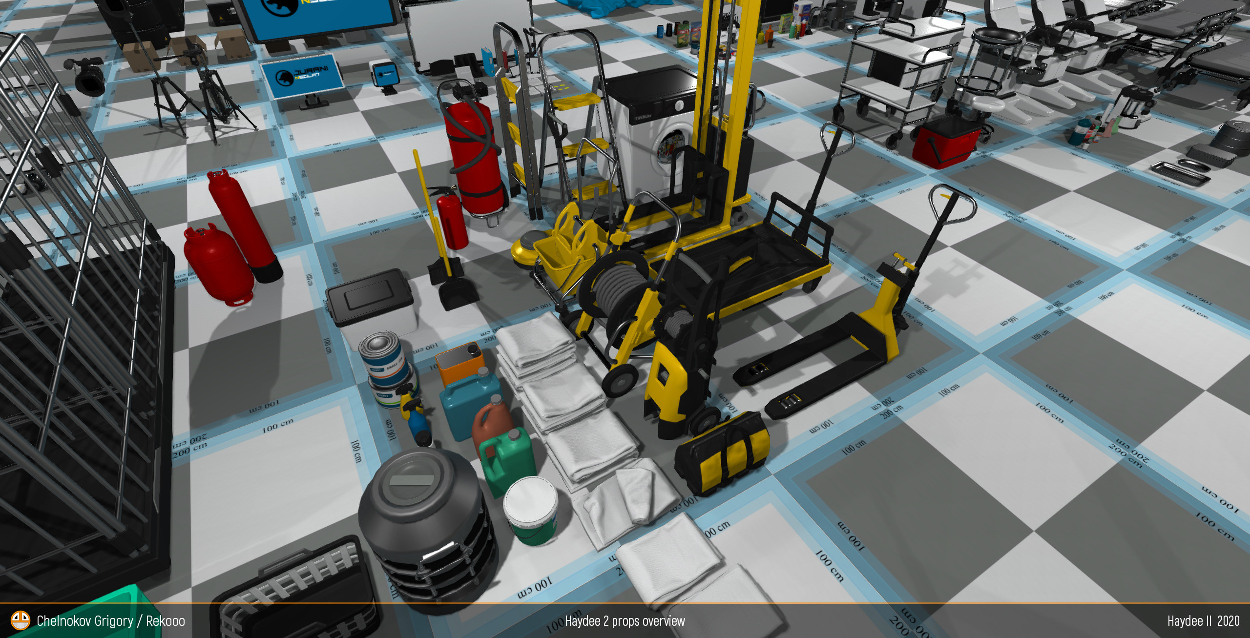 All props. Personal 3D Artist website