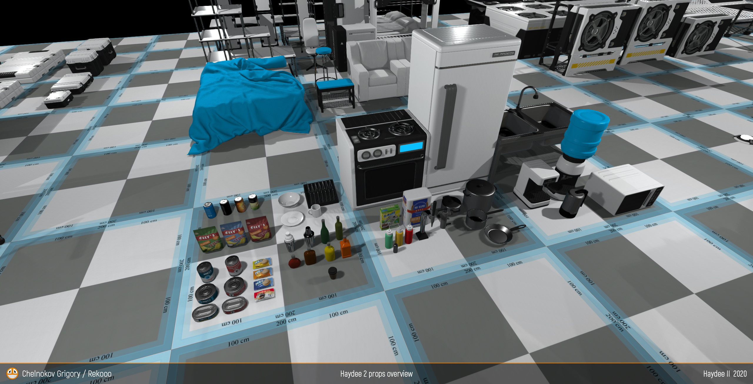 All props. Personal 3D Artist website