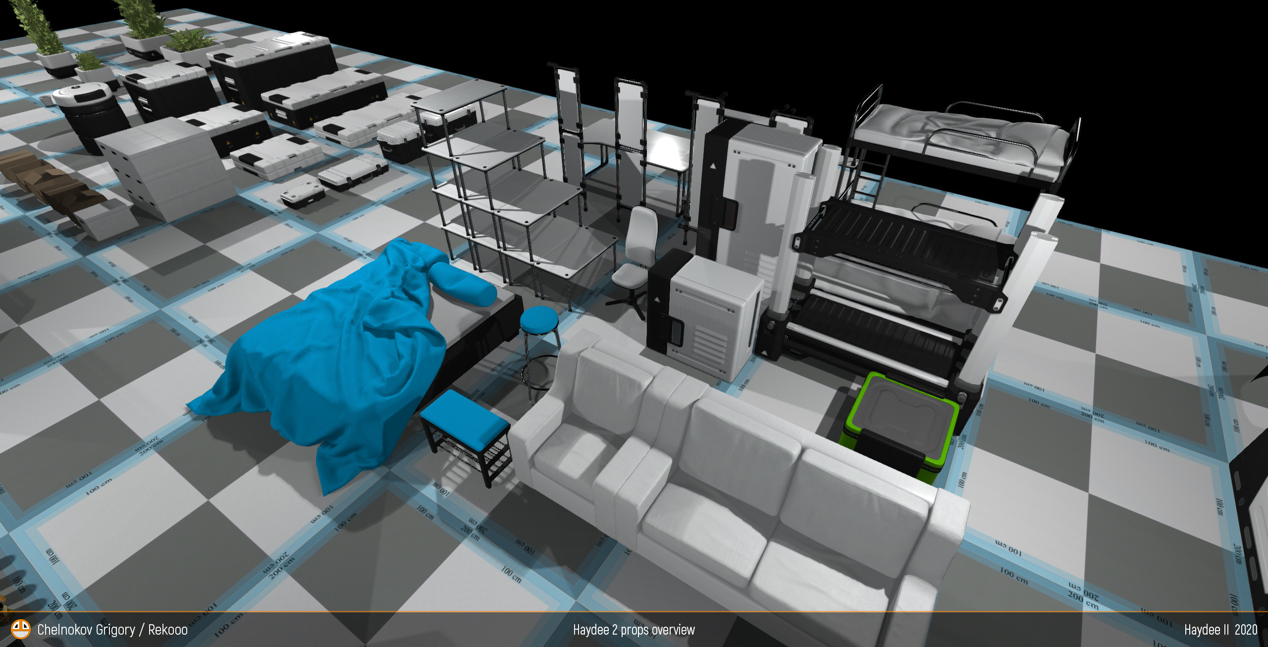 All props. Personal 3D Artist website