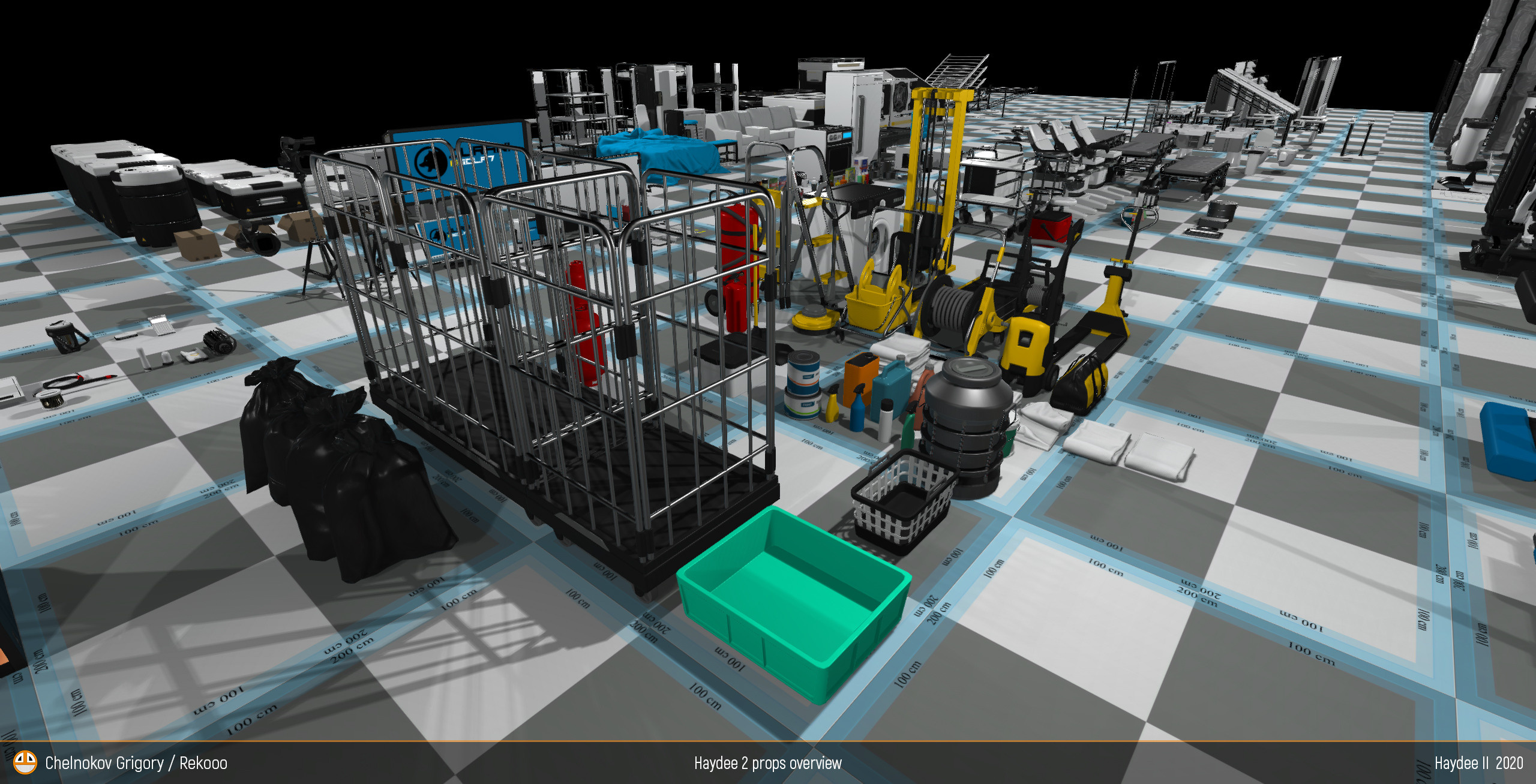 All props. Personal 3D Artist website