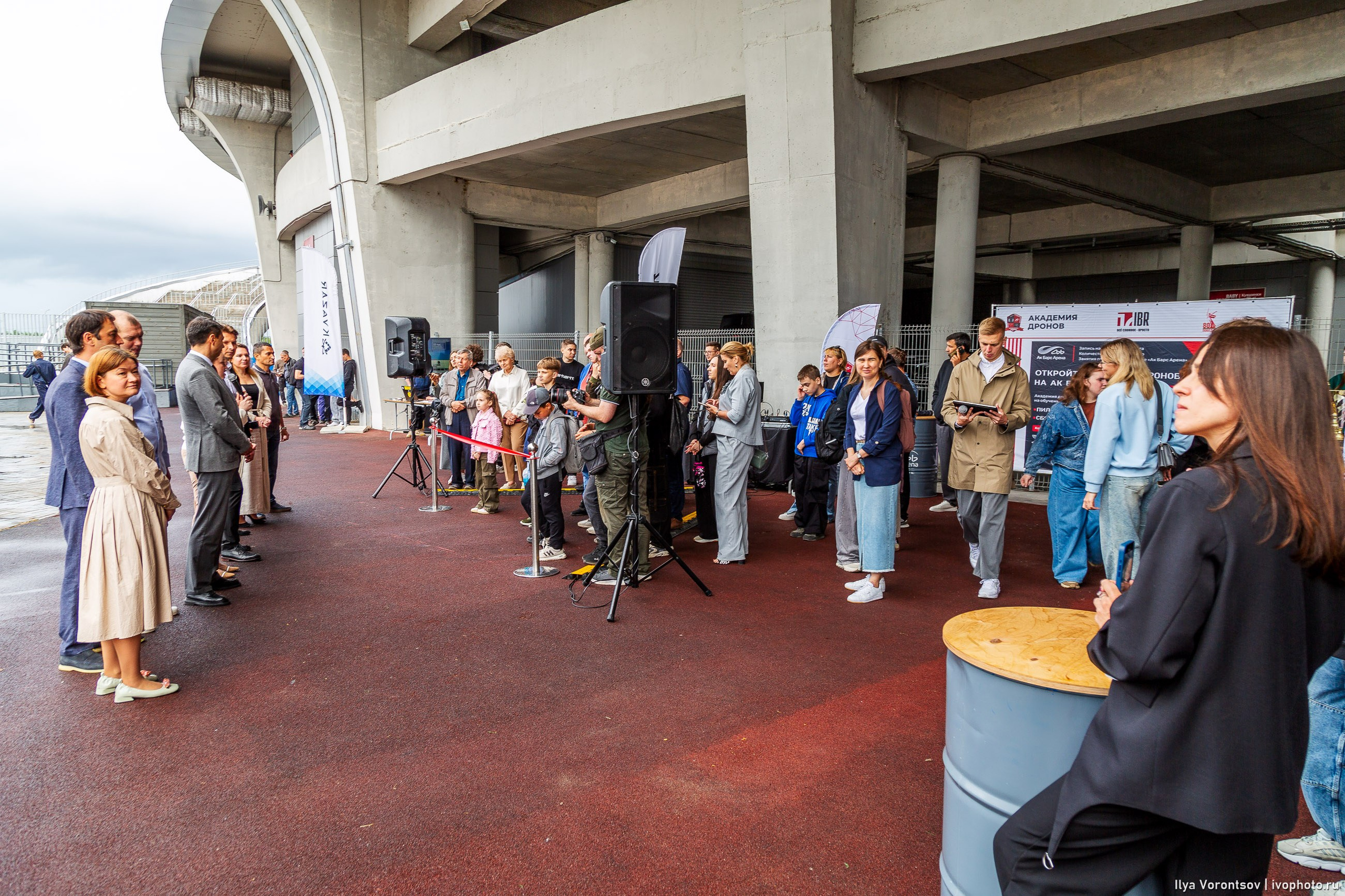 Открытие уличной площадки для полетов «Точка Взлета» в «Академии Дронов» Ак Барс Арена. Фотограф в Казани Воронцов Илья