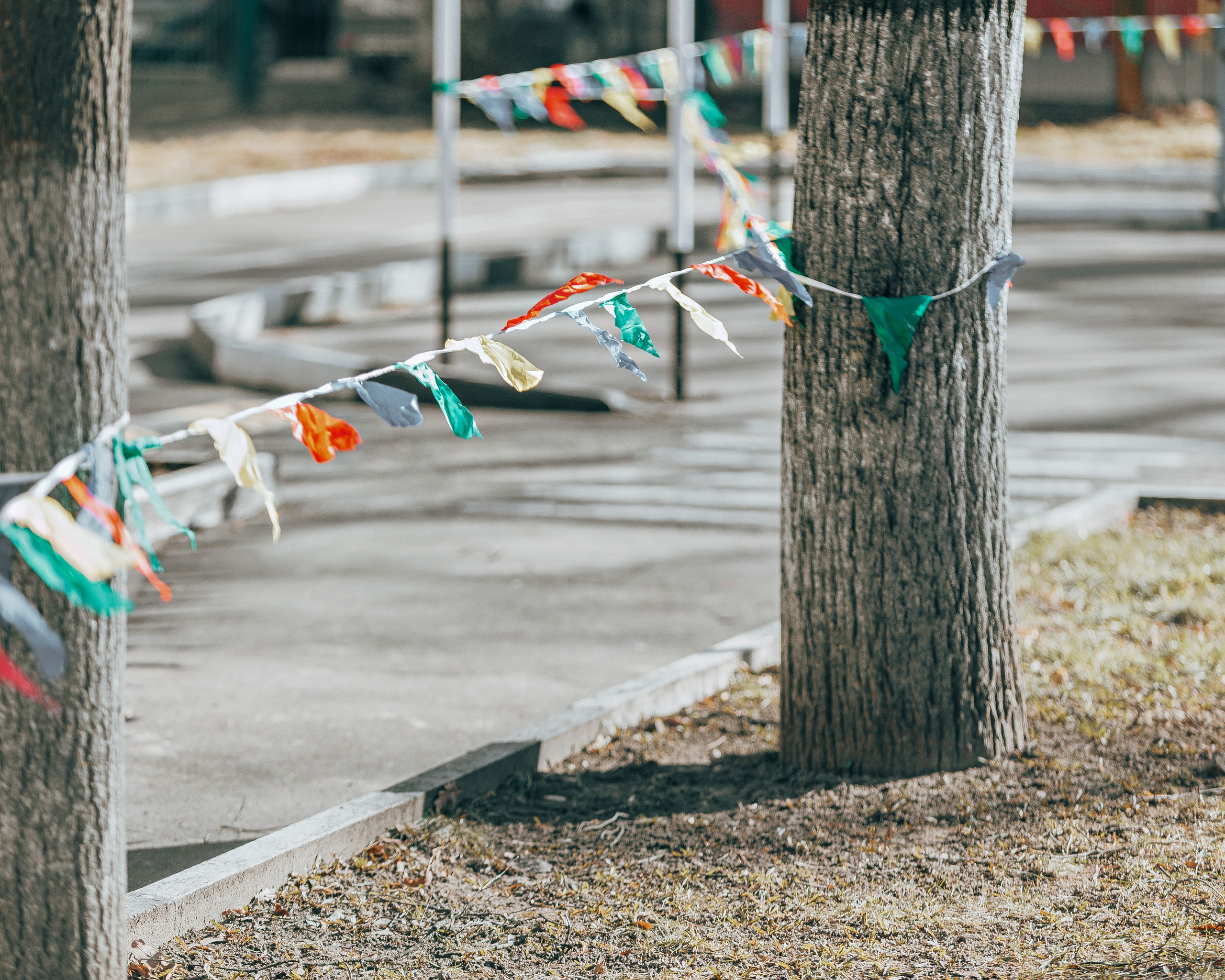 Флажки ограждение для соревнований