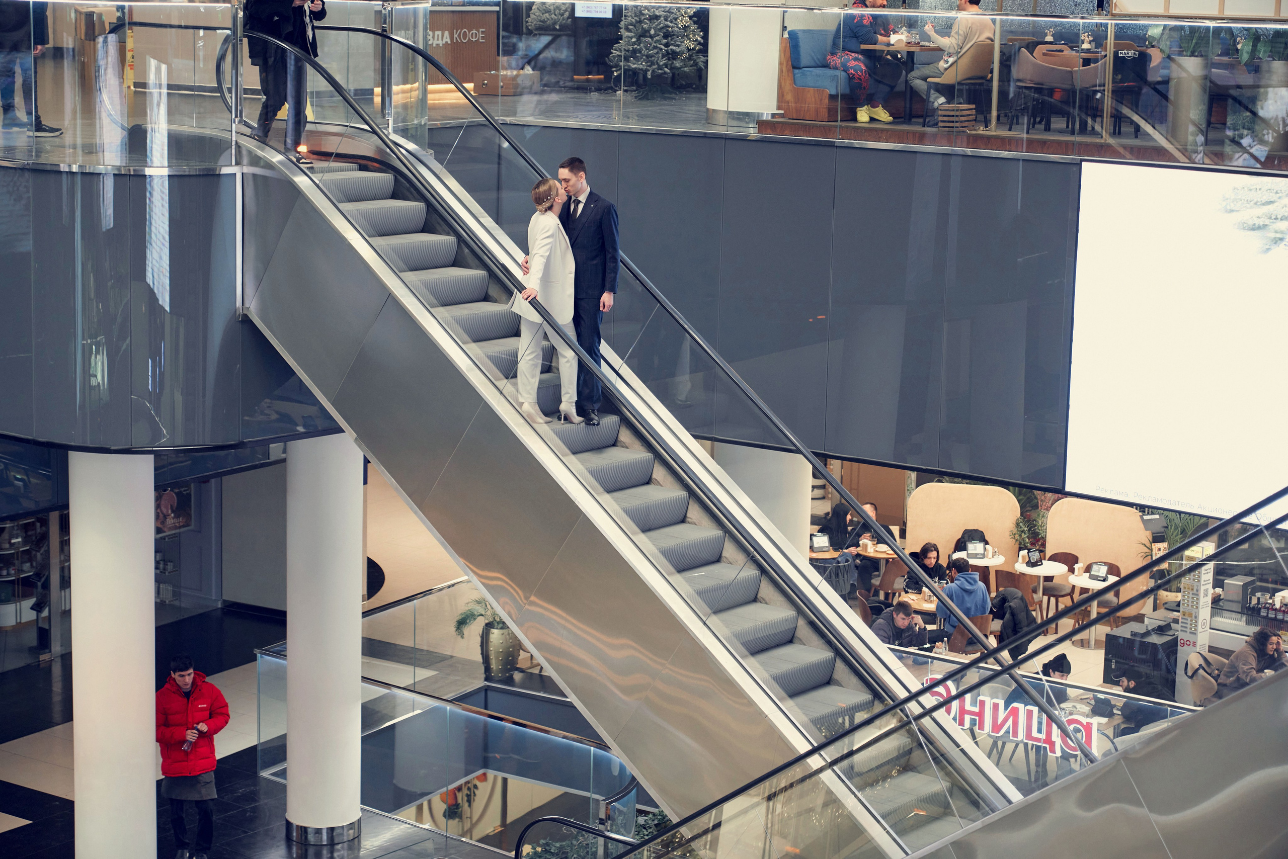 Свадебная Фотосессия в Москва-Сити, роспись в Birds