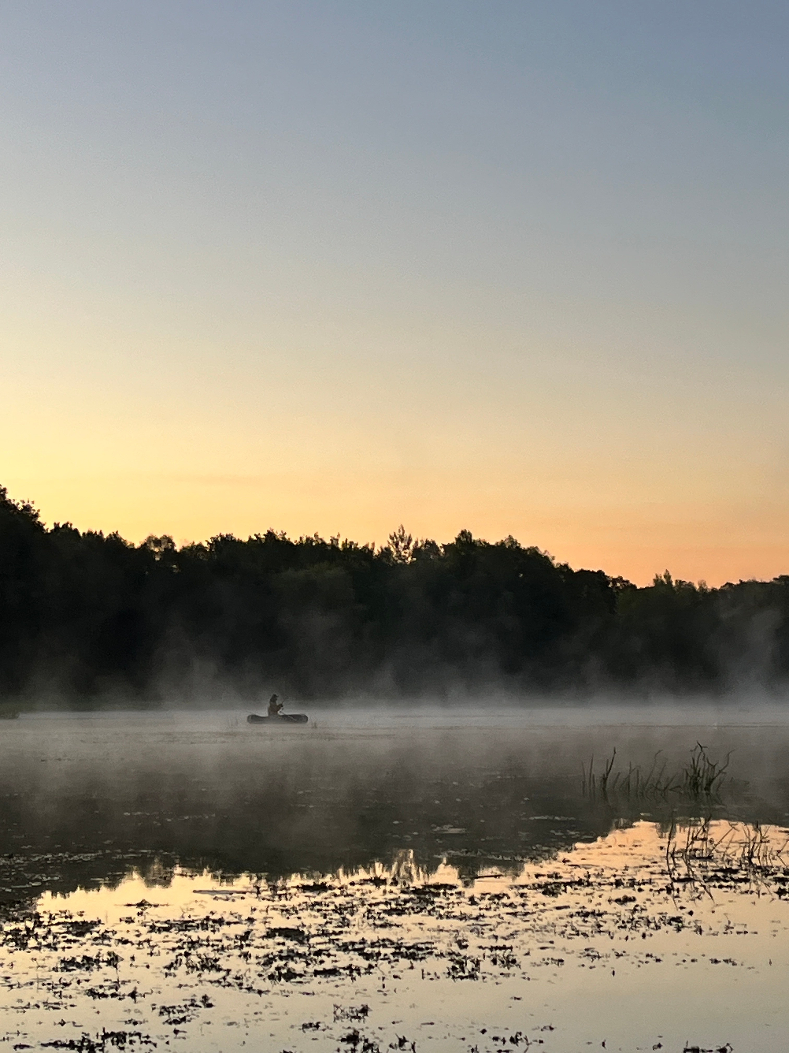 Рассвет на сапах в Сипайловских карьерах