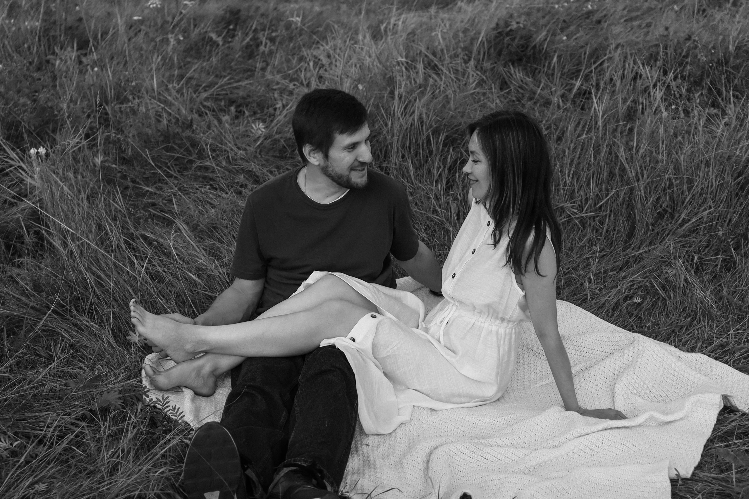 Семья в поле. Фотограф Александра Коновалова