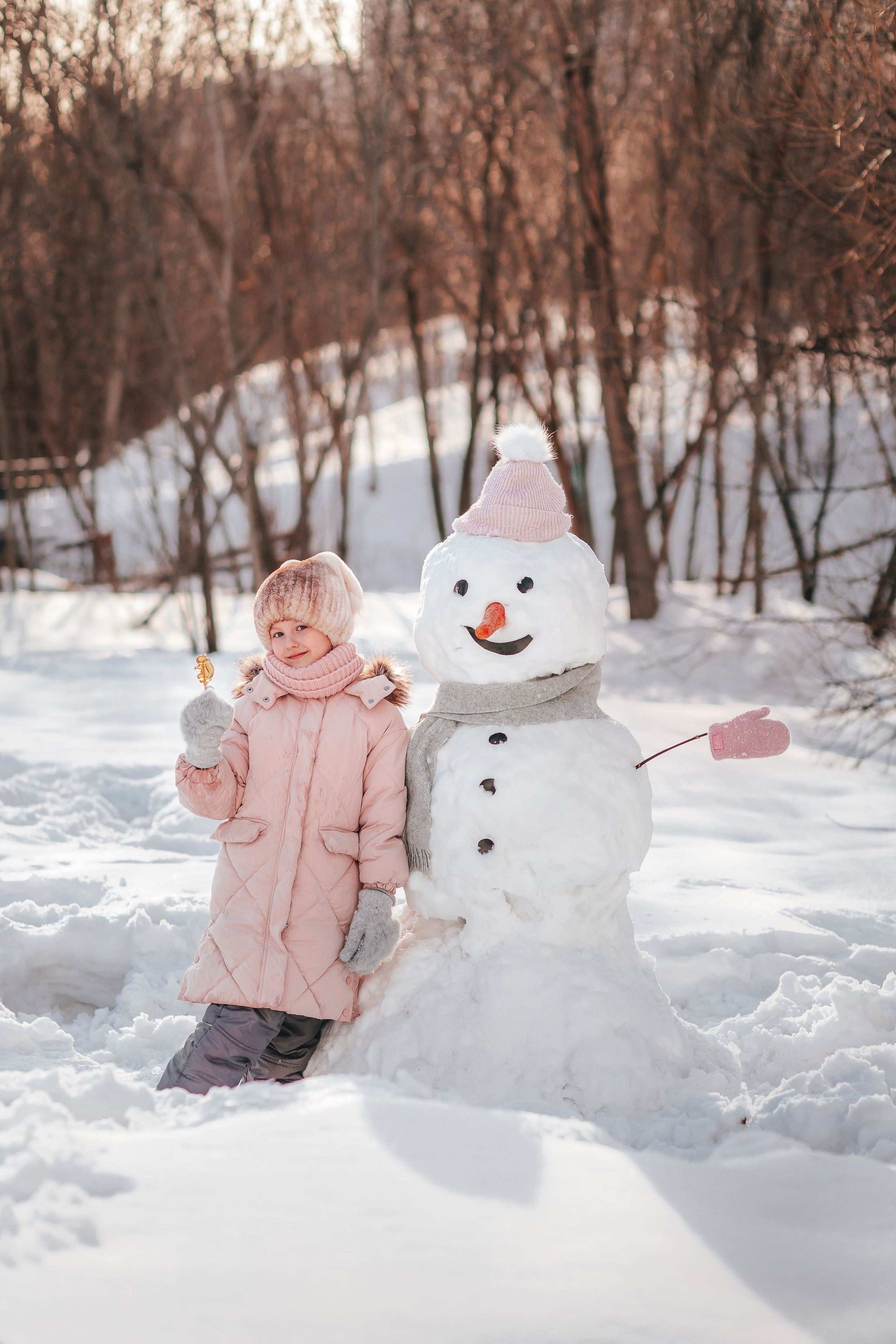 Снеговик. Семейный и детский фотограф в г. Новосибирске Макеева Анастасия