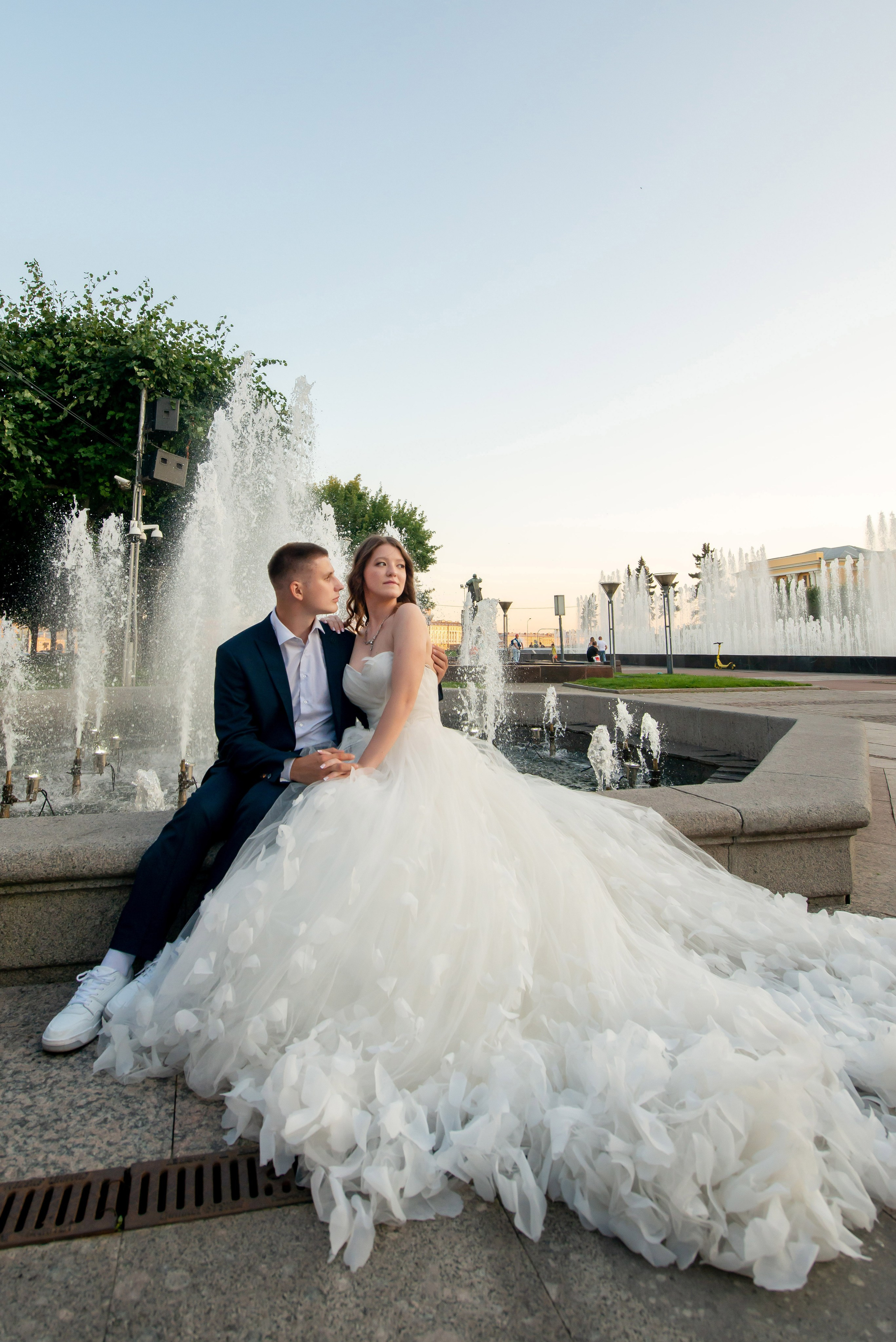 Зажигательная и динамичная свадебная фотосессия Анастасии и Максима. Портретный, семейный и свадебный фотограф в Санкт-Петербурге и в Пушкине Ширяев Денис