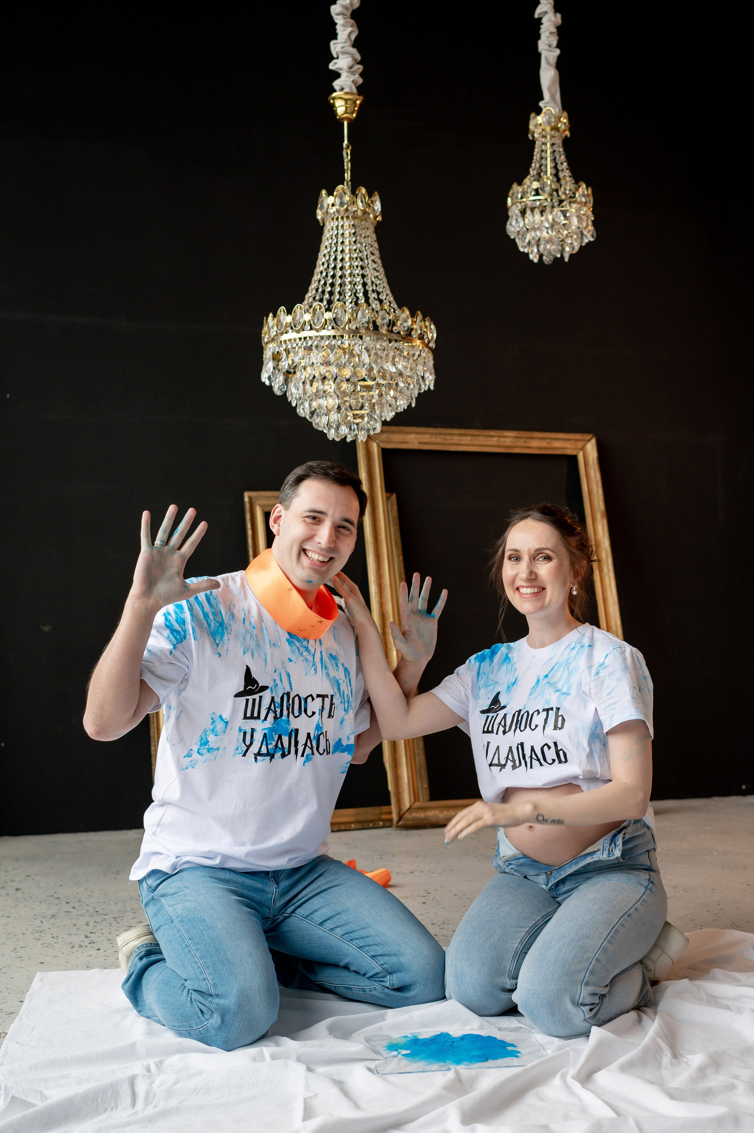 Беременность в красках и необычное гендер-пати. Портретный, семейный и свадебный фотограф в Санкт-Петербурге и в Пушкине Ширяев Денис