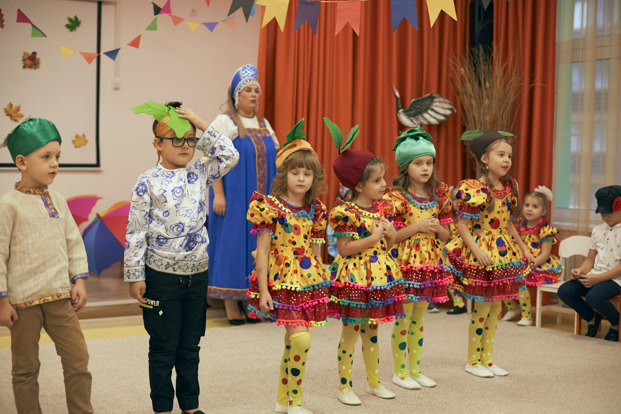 Праздник осени в детском садике. Анна Потявина. Фотограф Москва