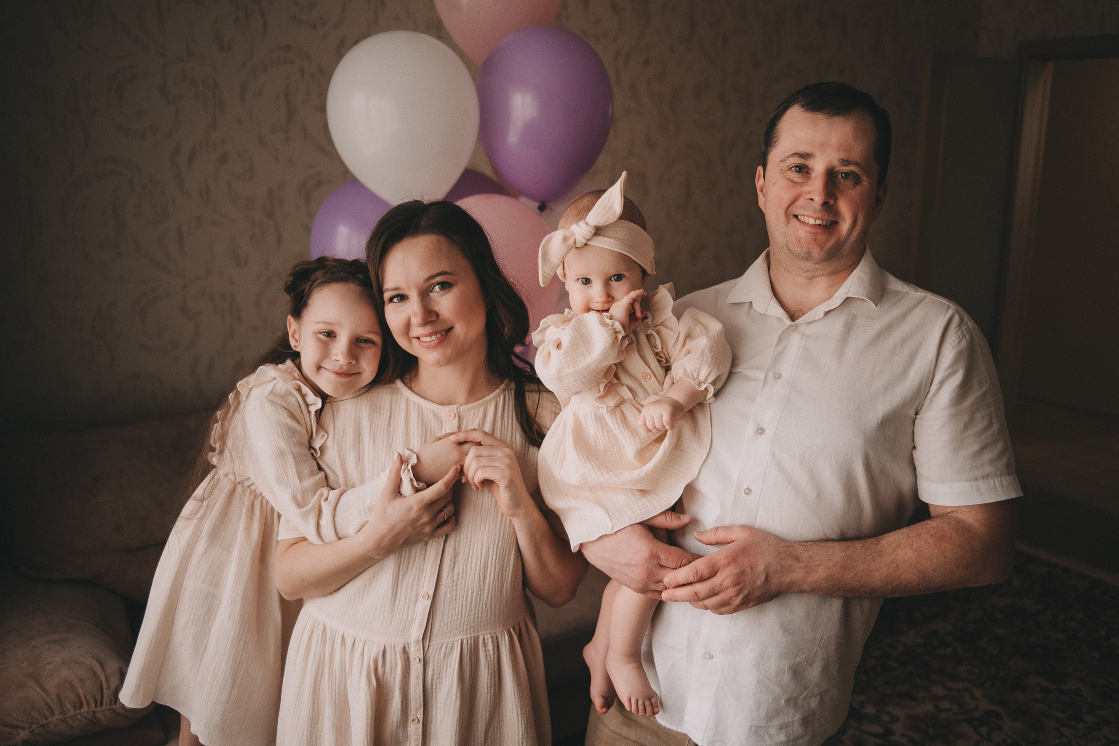 Полине 1 год. Фотограф новорожденных в стиле lifestyle в Воронеже Юлия Ключникова