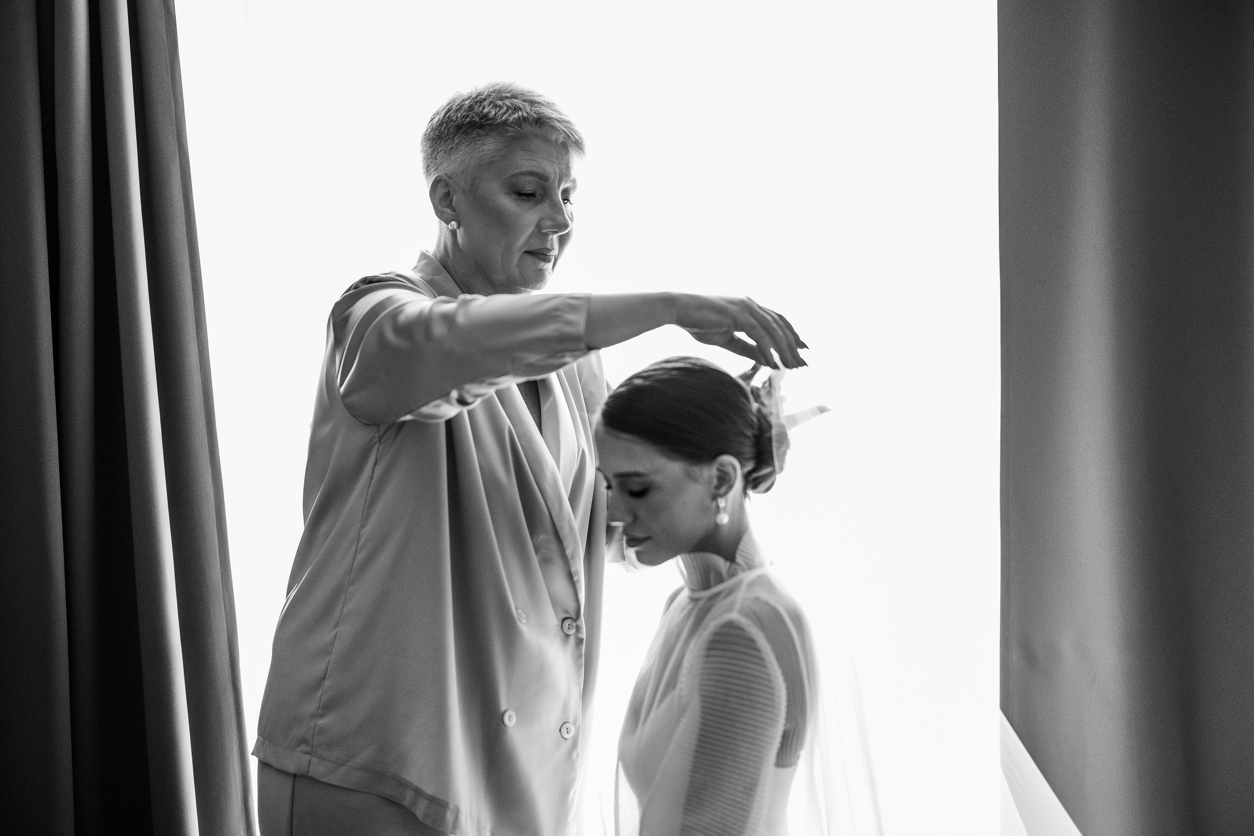 Утро невесты. Невеста и мама