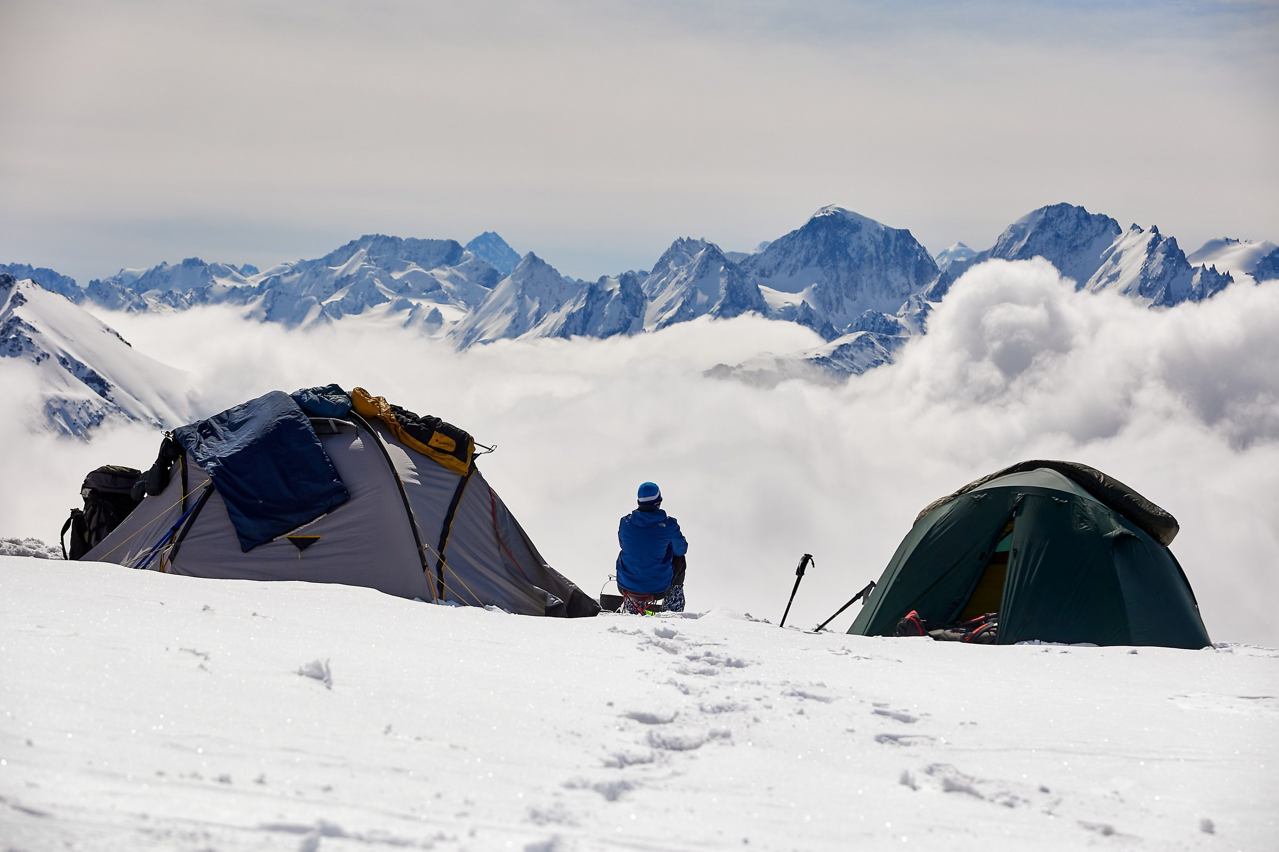 стоянка в горах