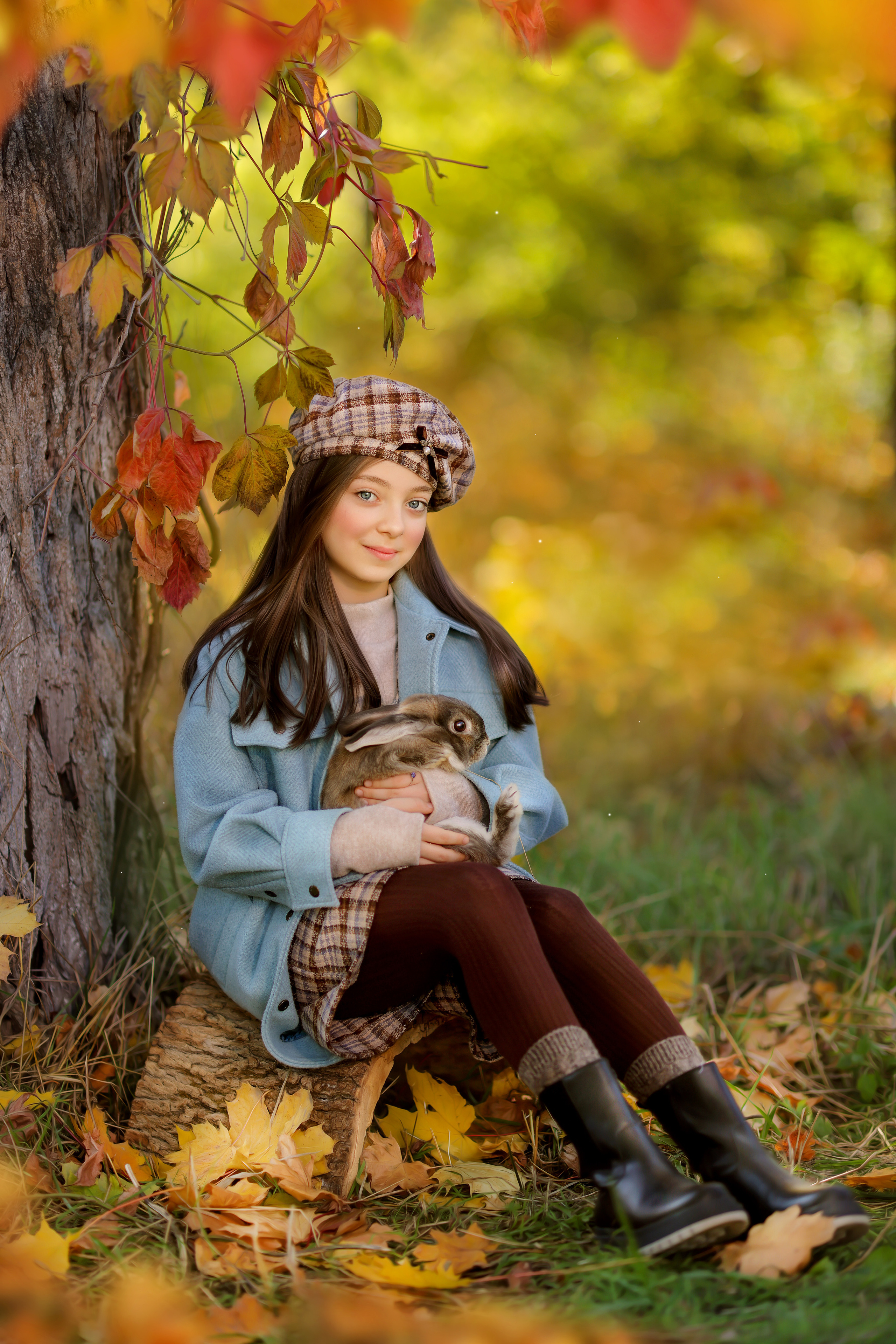 Осенняя фотосессия Софии. Анна Бондарева — детский и семейный фотограф, обучение фотографии. Кавказские Минеральные Воды, Пятигорск