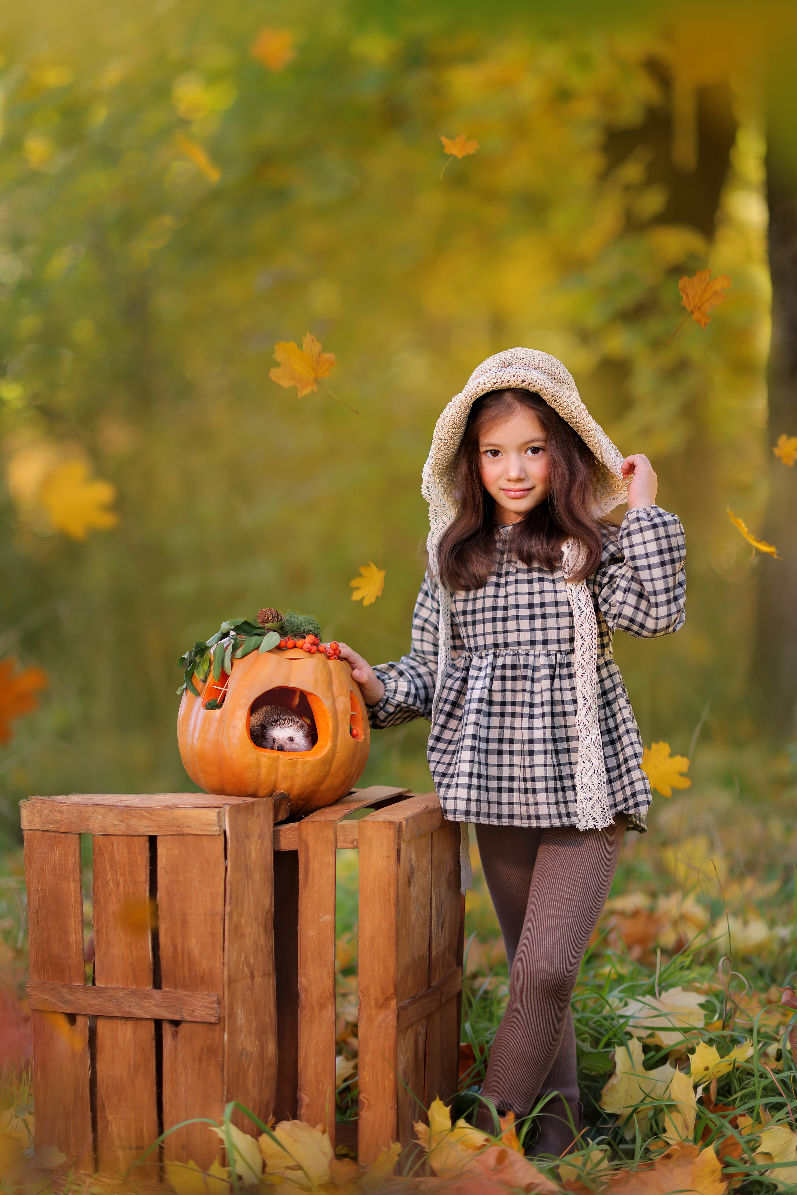 Осенняя фотосессия малышки Милены. Анна Бондарева — детский и семейный фотограф, обучение фотографии. Кавказские Минеральные Воды, Пятигорск