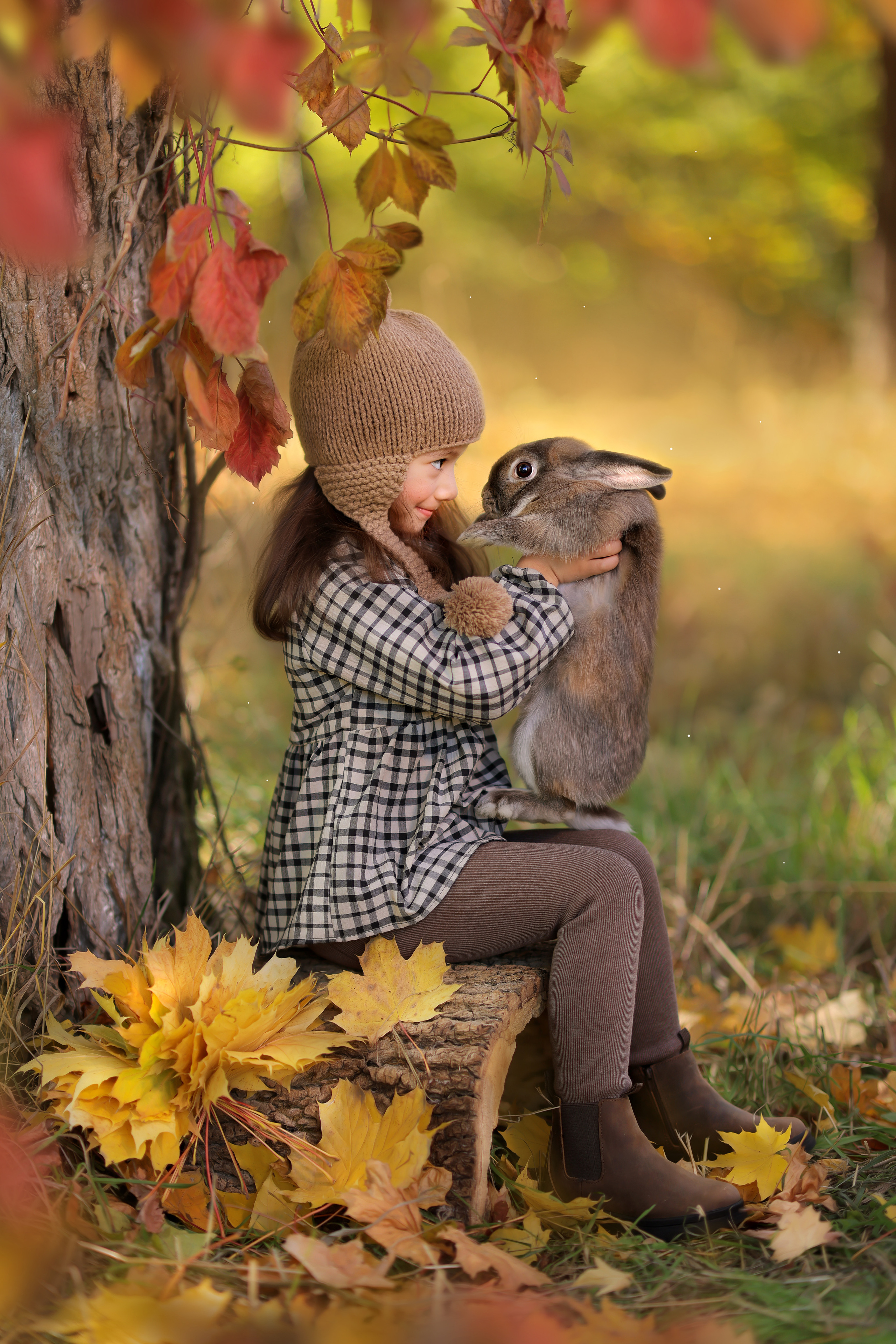 Осенняя фотосессия малышки Милены. Анна Бондарева — детский и семейный фотограф, обучение фотографии. Кавказские Минеральные Воды, Пятигорск