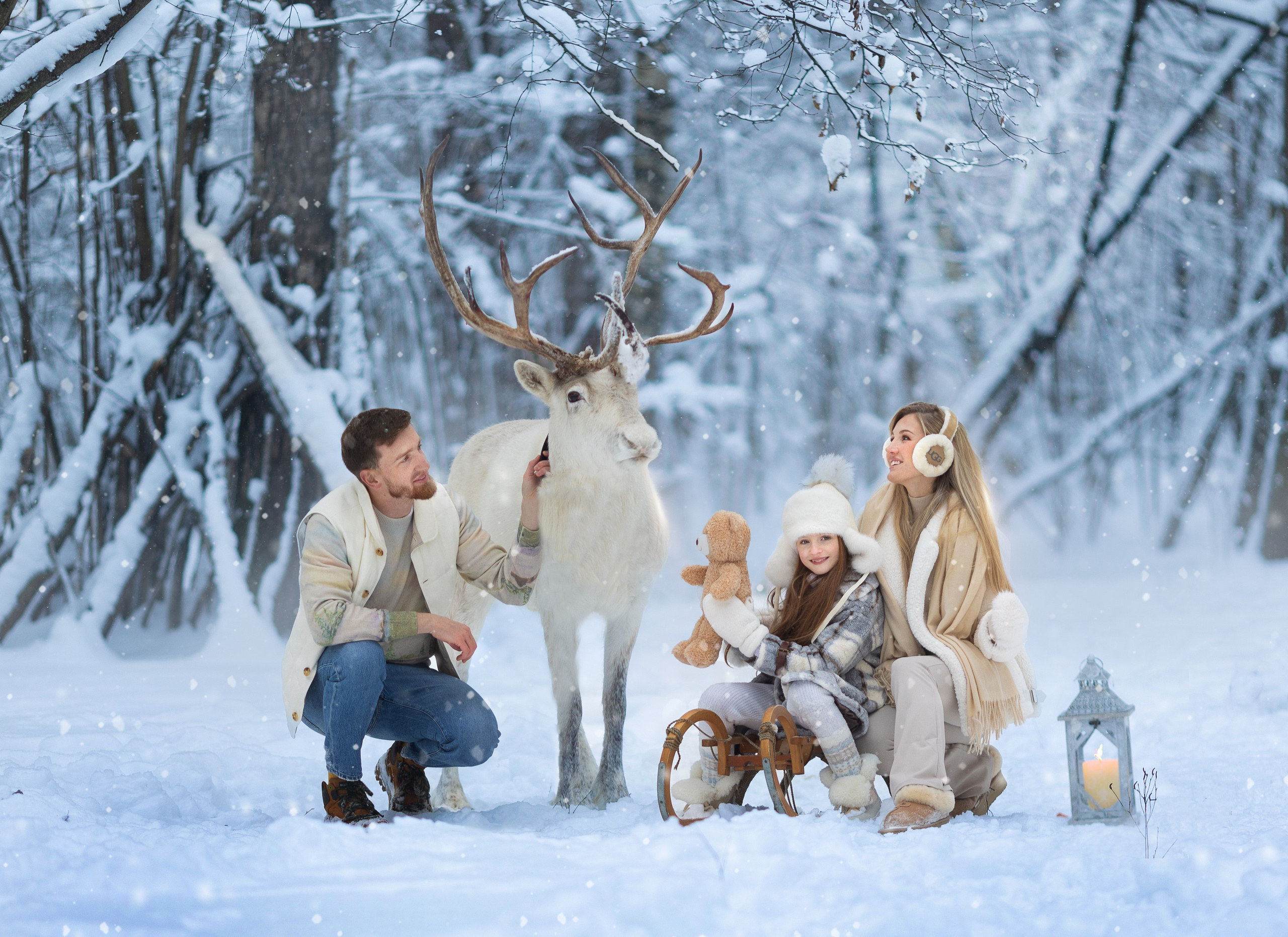 Фотосессия с оленями. Фотограф Лия Милк | Москва, Подмосковье