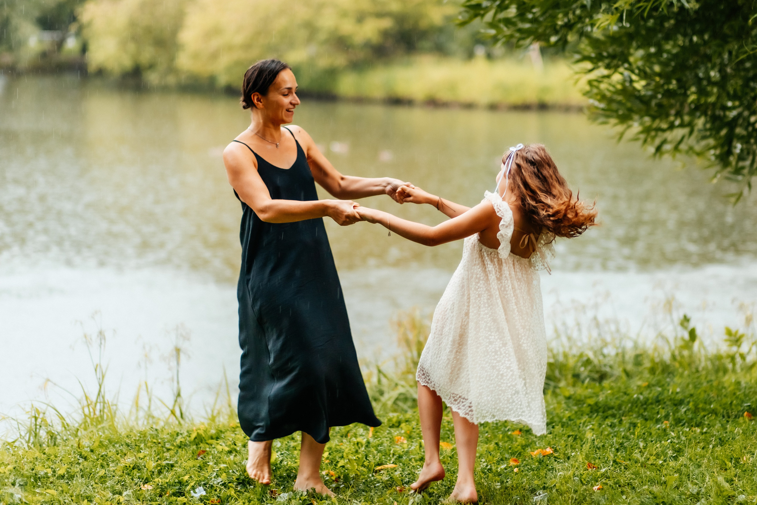 Фотосессия мама и дочка в парке