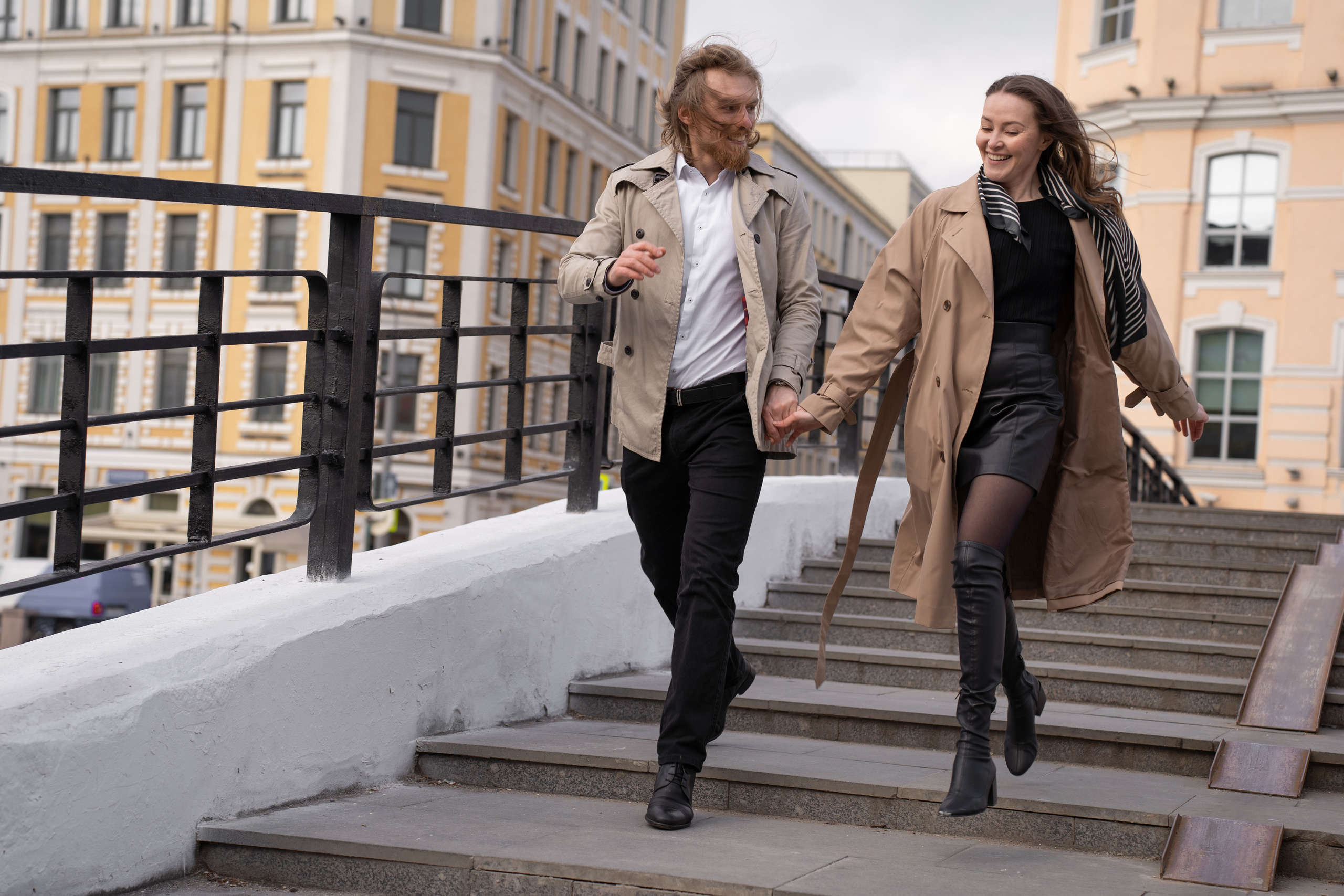 парная фотосессия на набережной